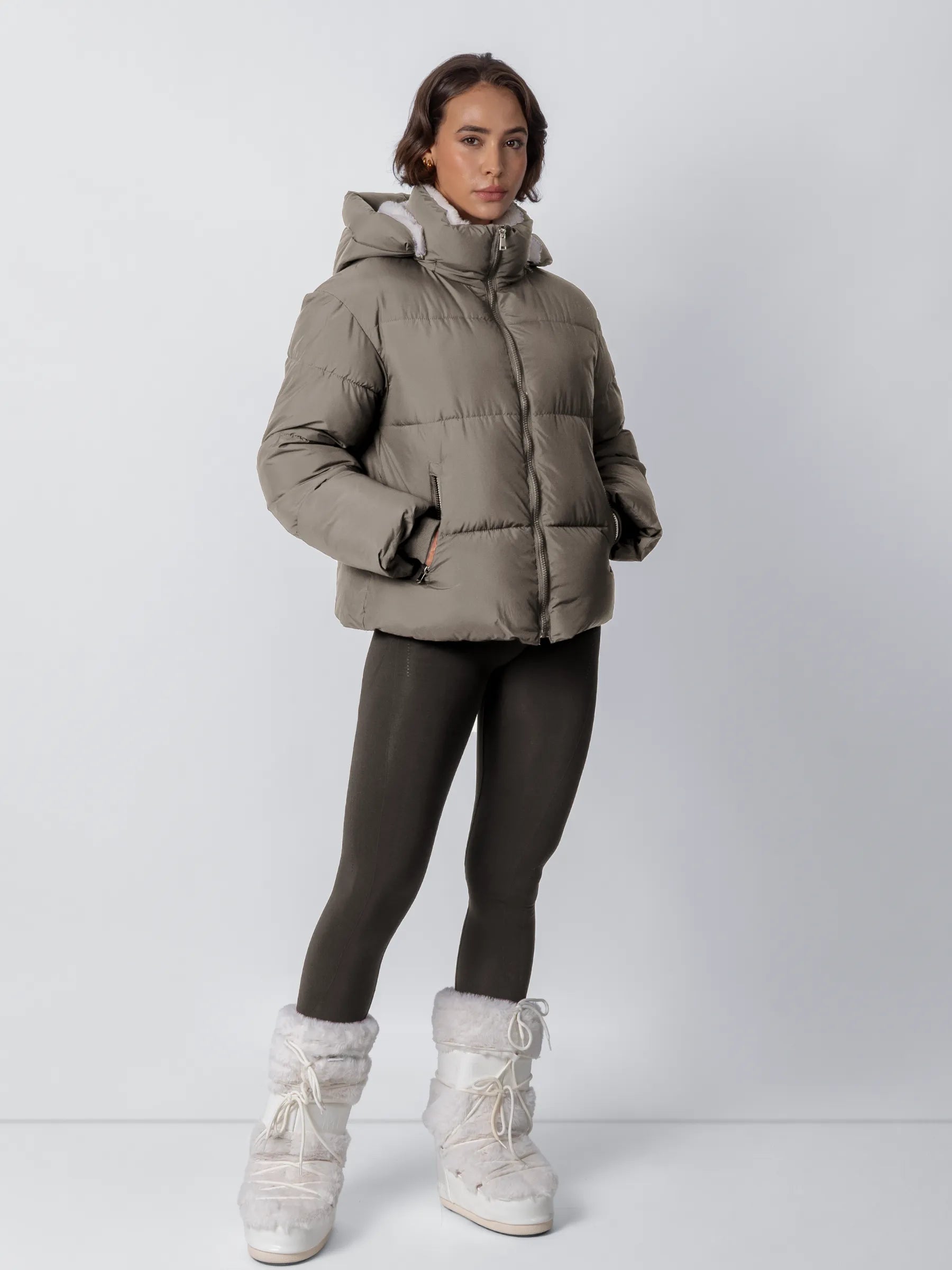 Classic Short Detachable Hooded Puffer Jacket - product image 28