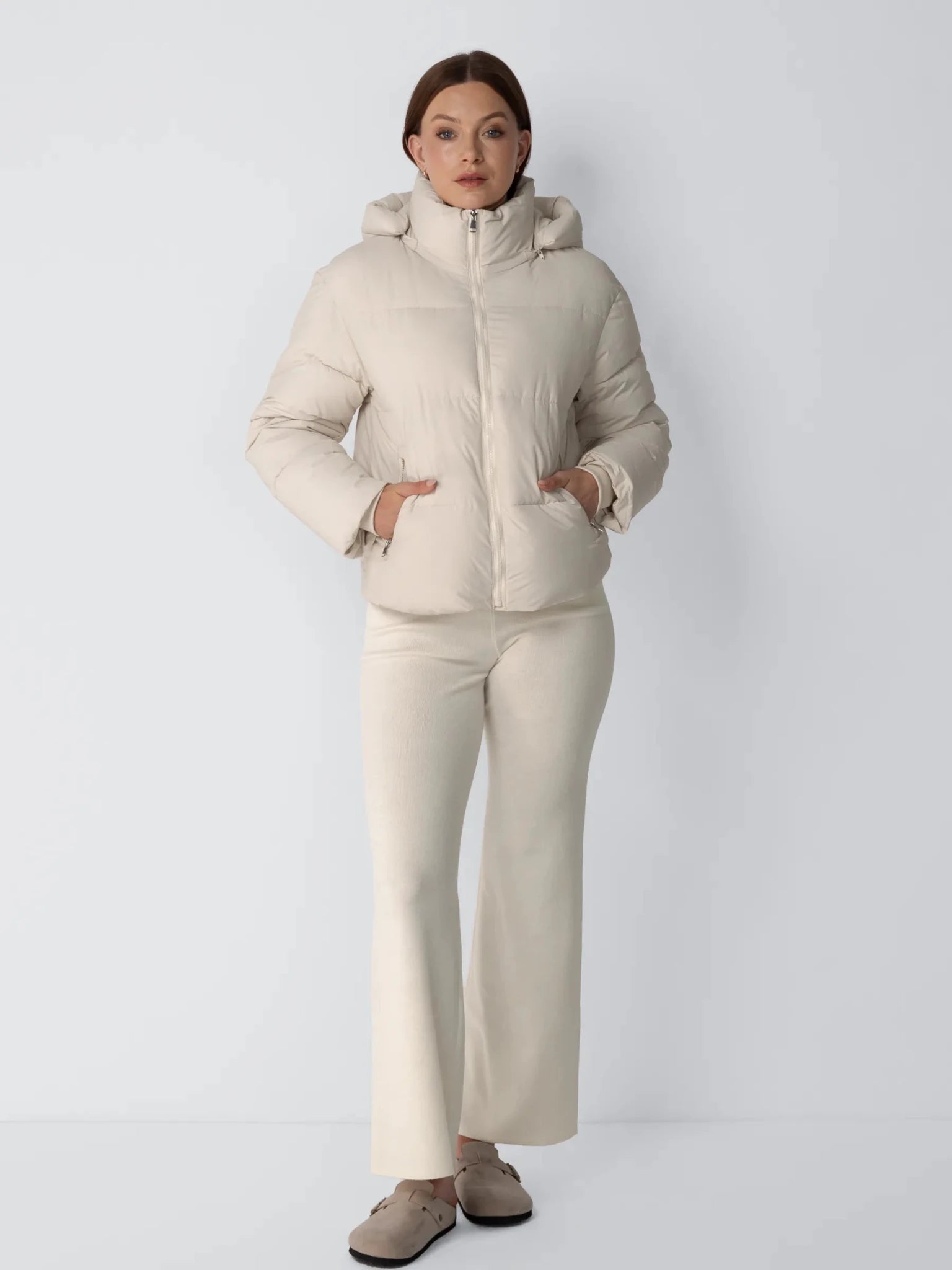 Classic Short Detachable Hooded Puffer Jacket - product image 21