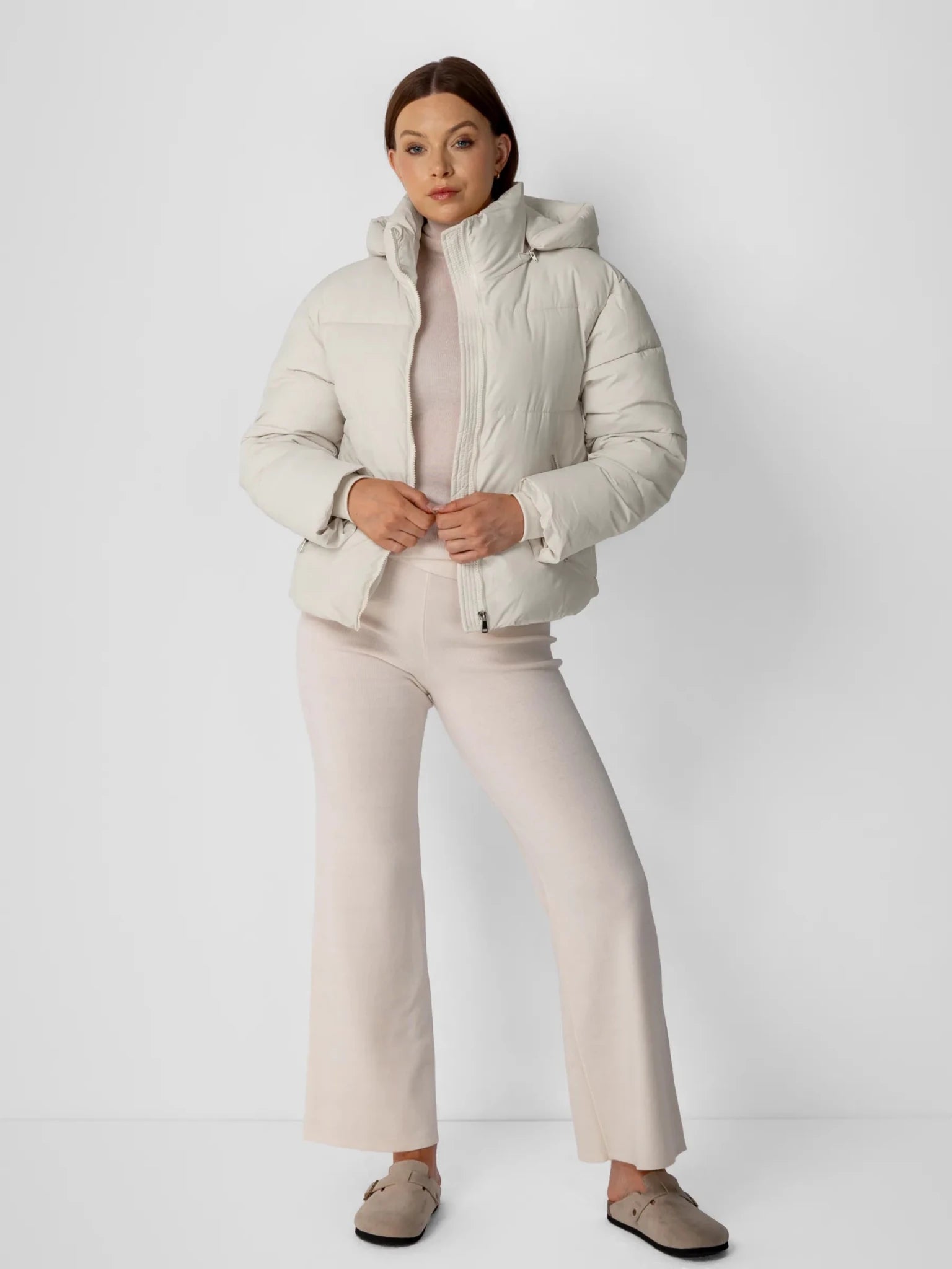Classic Short Detachable Hooded Puffer Jacket - product image 18