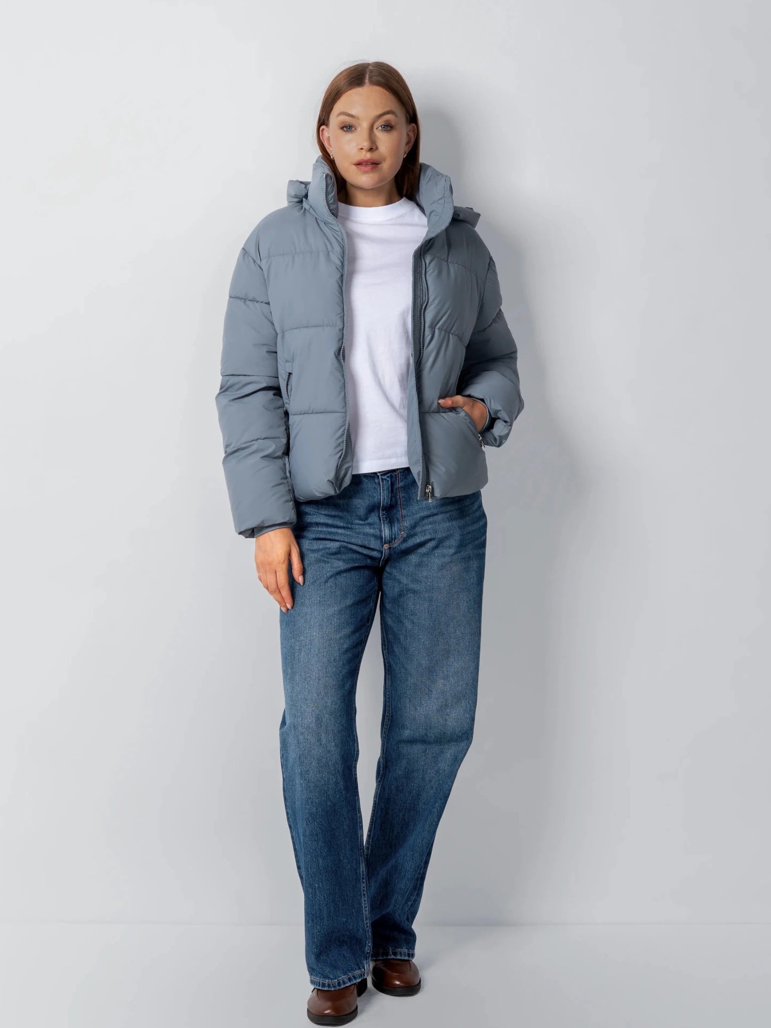 Classic Short Detachable Hooded Puffer Jacket - product image 23