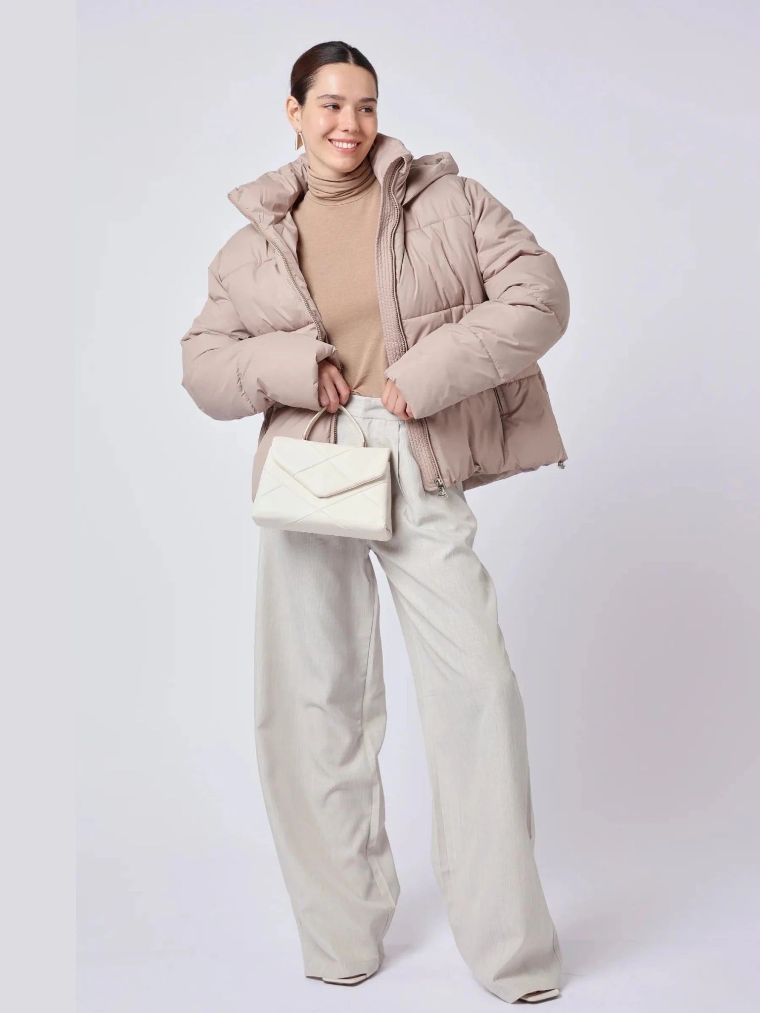 Classic Short Detachable Hooded Puffer Jacket - product image 33