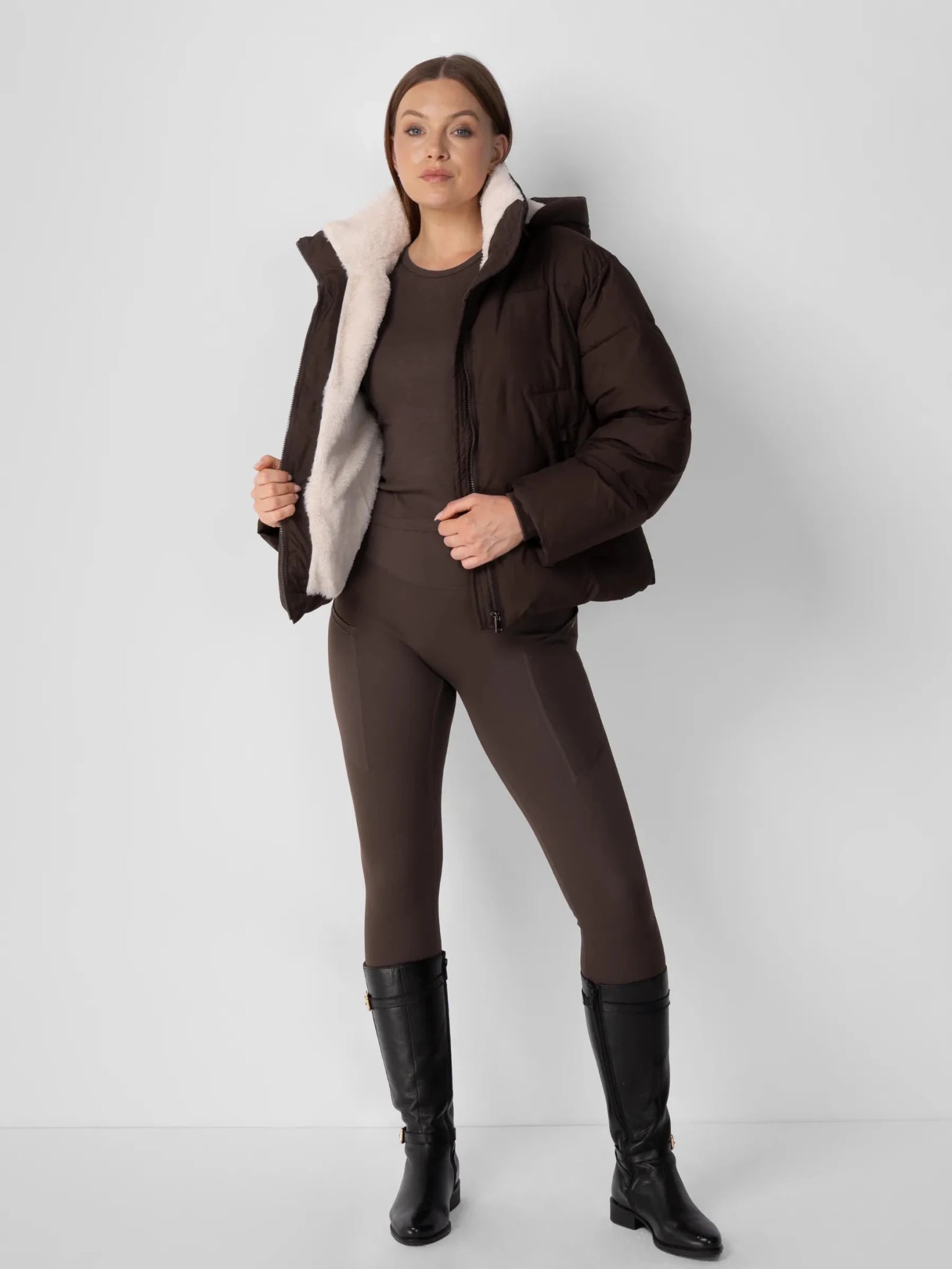 Classic Short Detachable Hooded Puffer Jacket - product image 26
