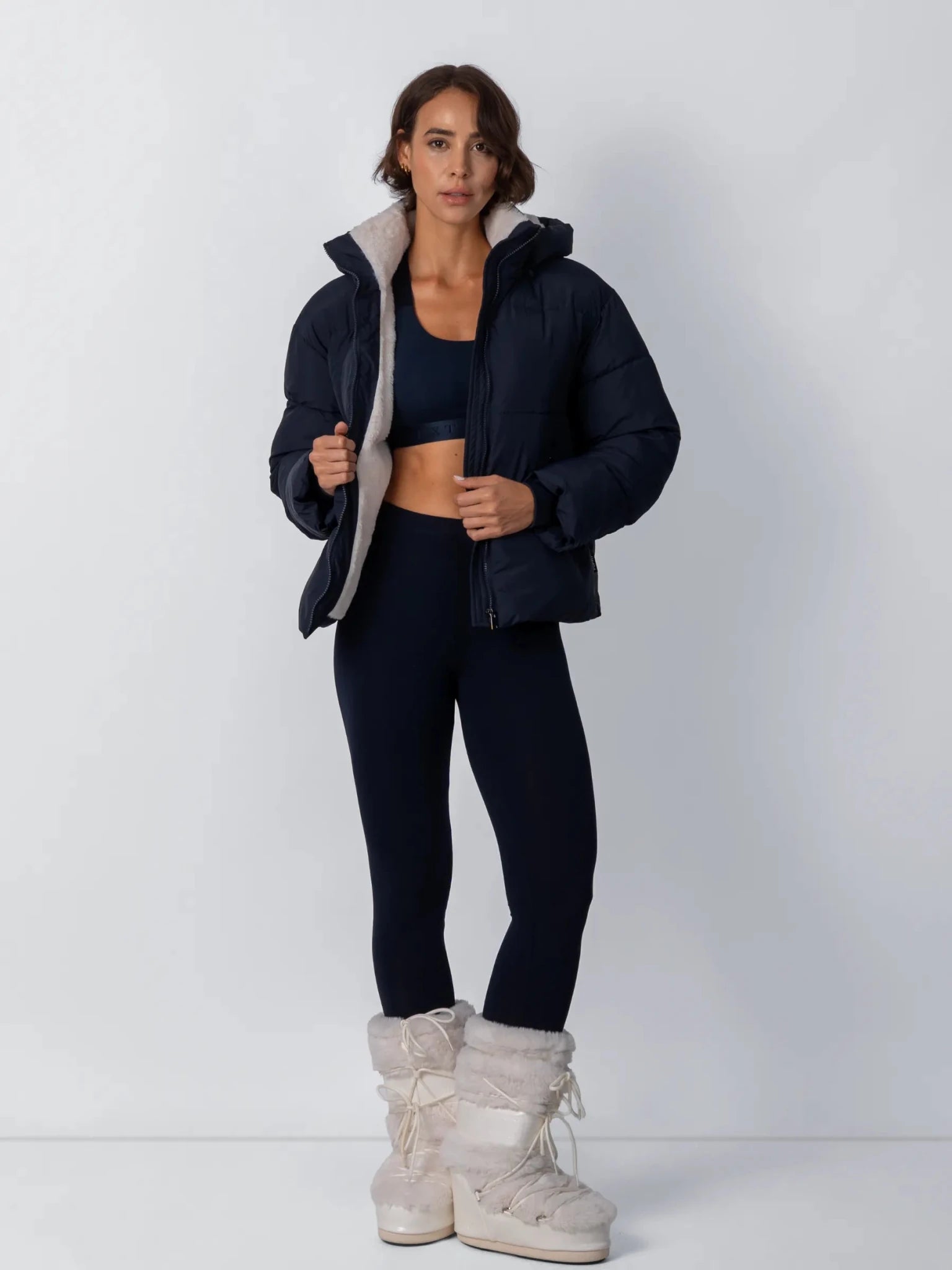 Classic Short Detachable Hooded Puffer Jacket - product image 34