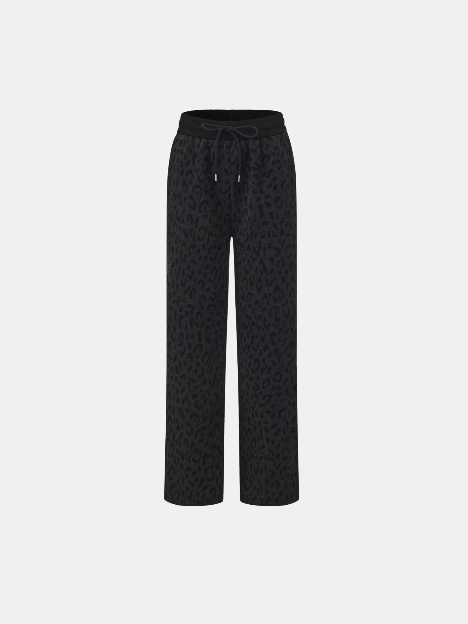 Cozy Fleece Lined Leopard Trousers - product image 1