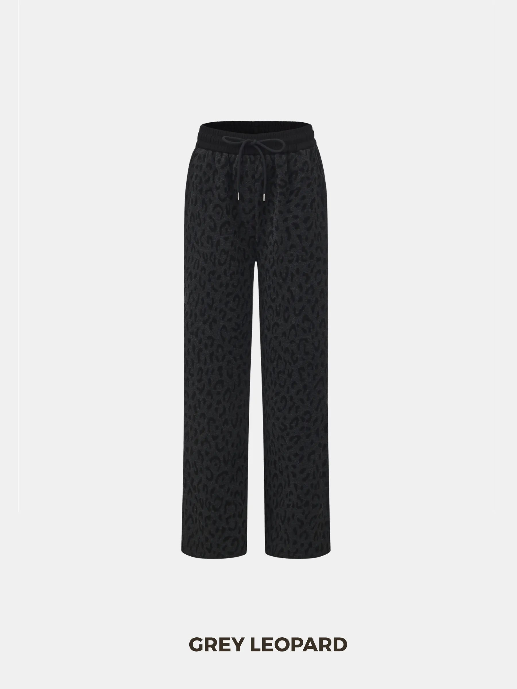 Cozy Fleece Lined Leopard Trousers - product image 2