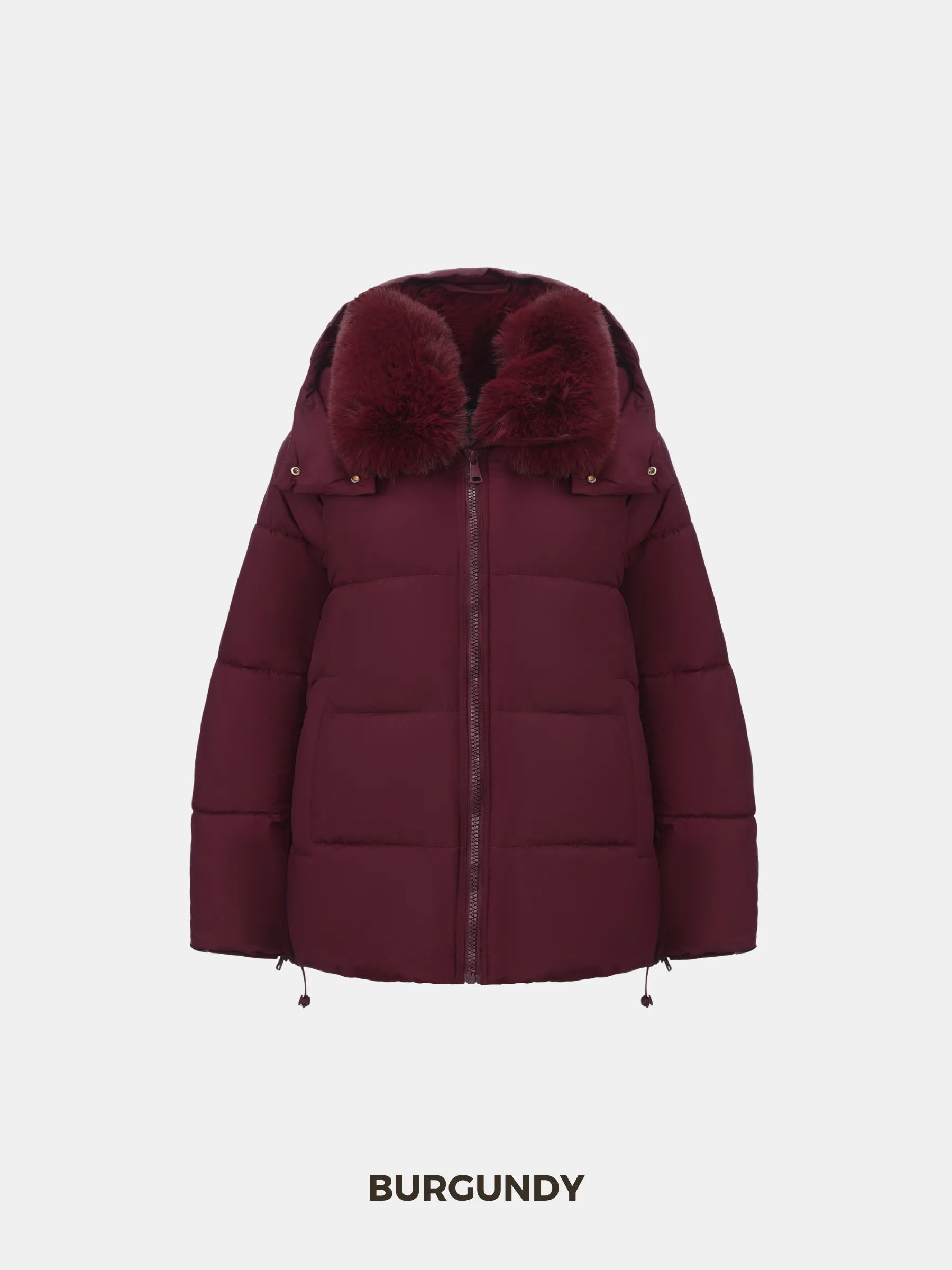Detachable Faux Fur Collar Hooded Puffer - product image 20