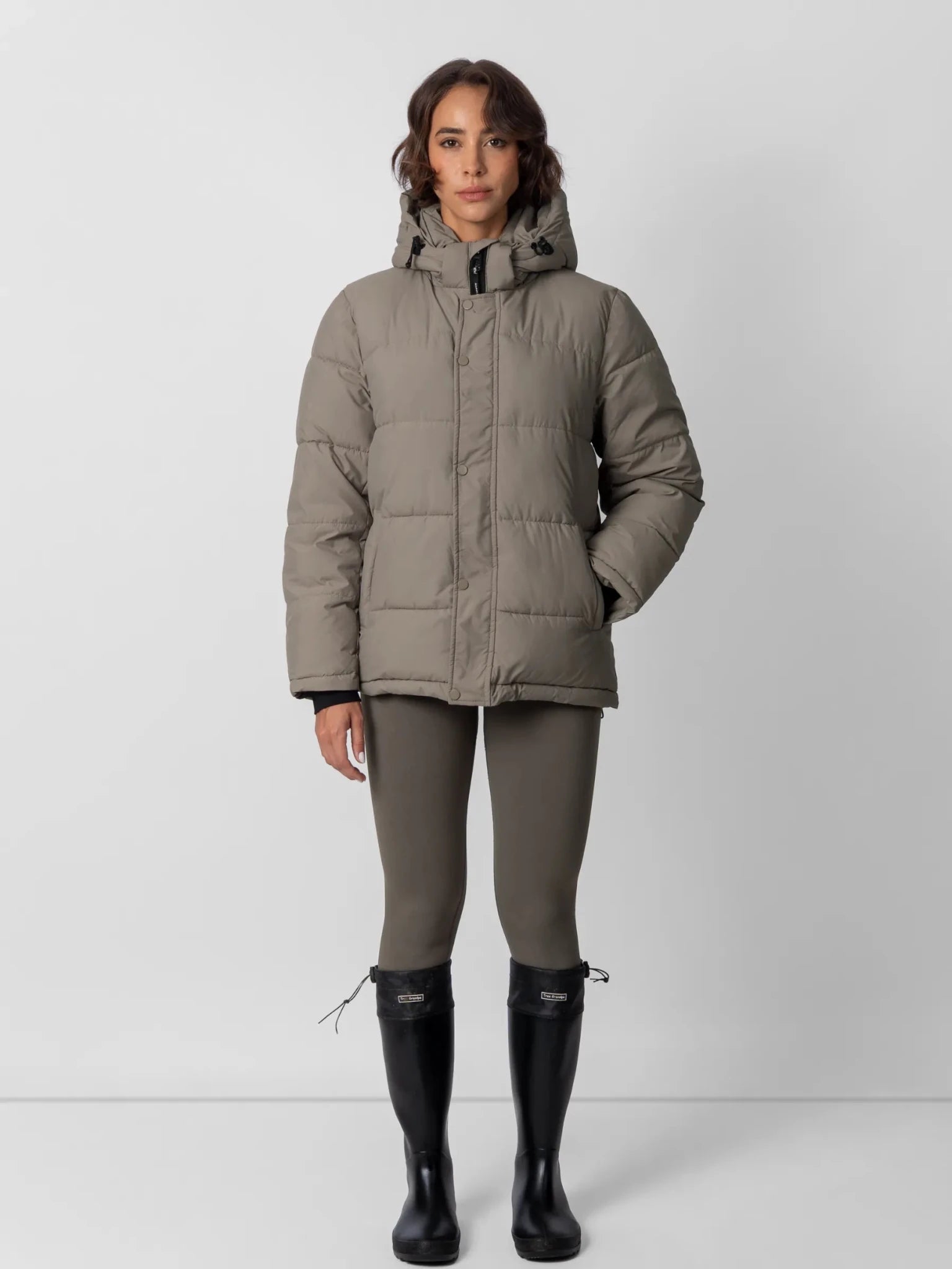 Detachable Hooded Regular Length Puffer Jacket - product image 2