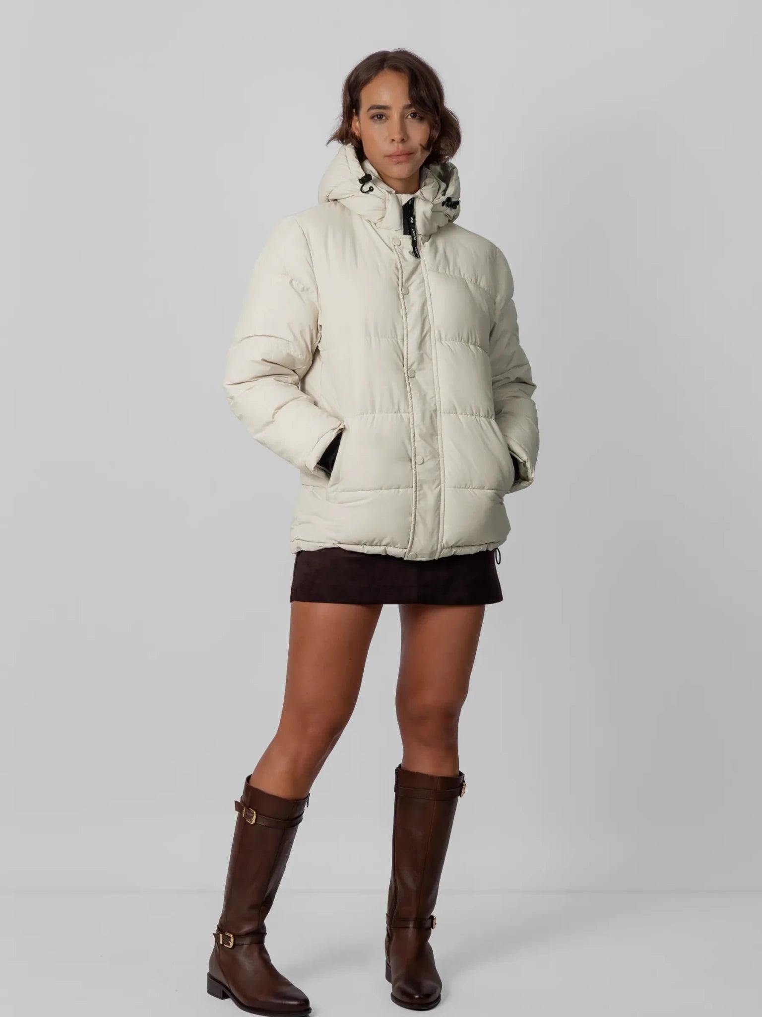 Detachable Hooded Regular Length Puffer Jacket - product image 10
