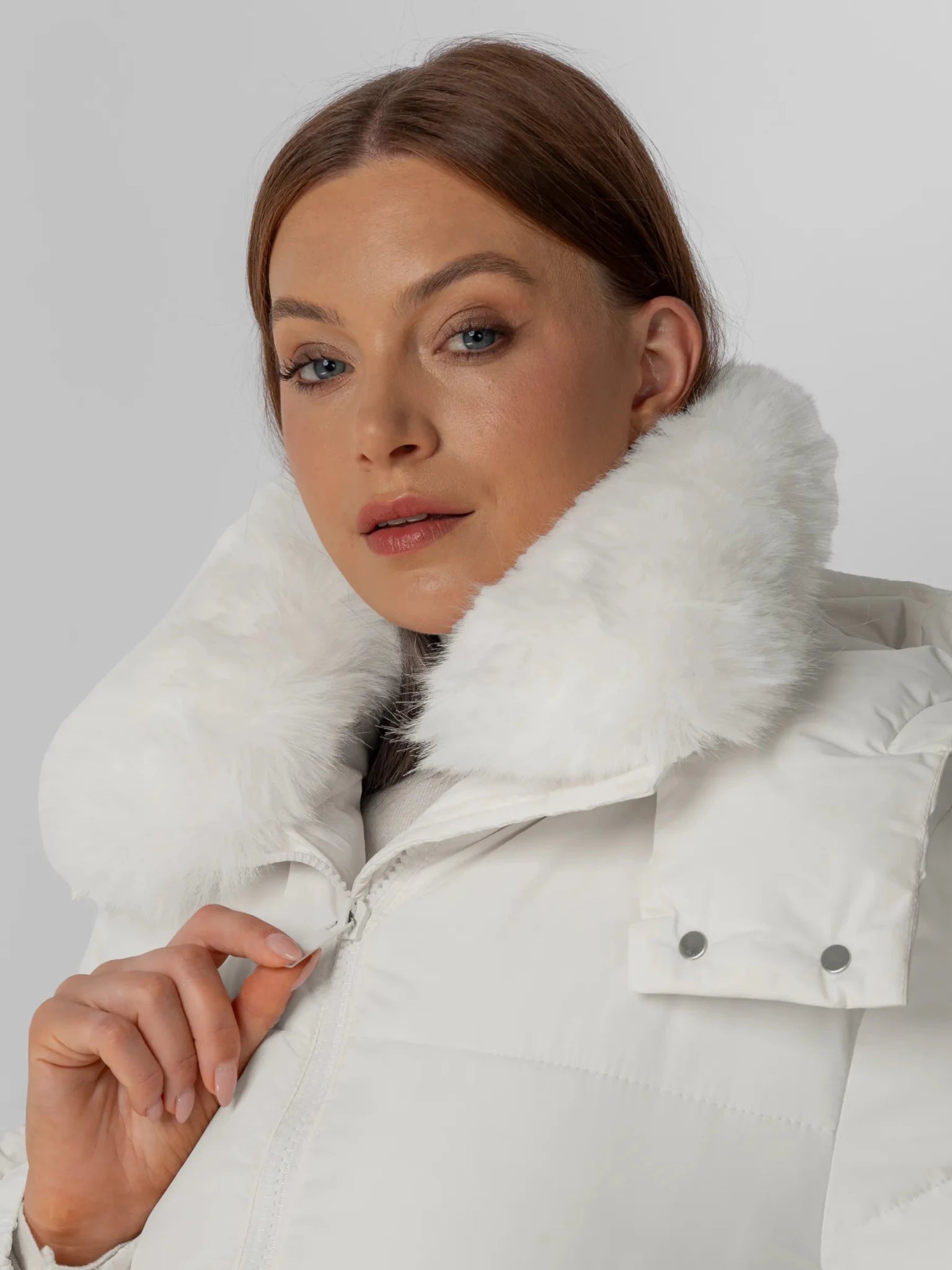 Faux Fur Collar Long Puffer Jacket - product image 18