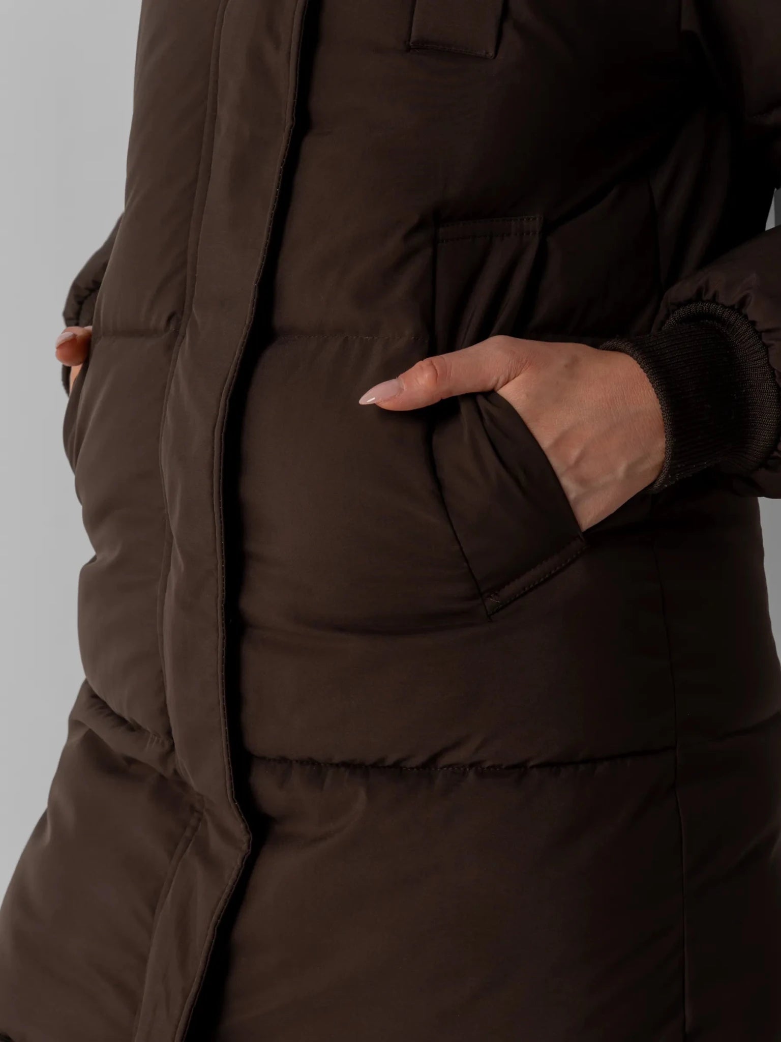 Faux Fur Lined Classic Long Puffer - product image 5