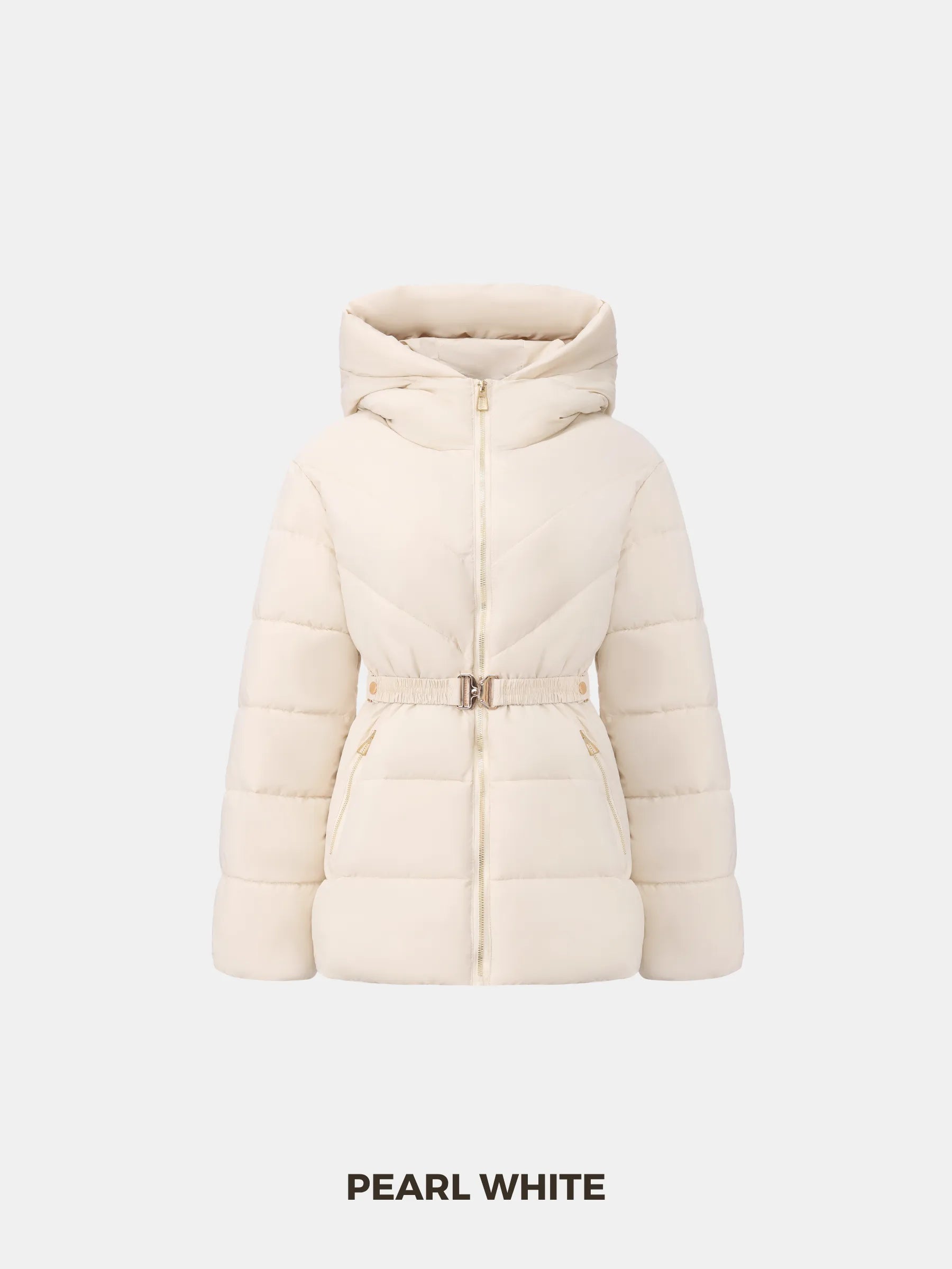 Gold-tone Belted Puffer Jacket - product image 6