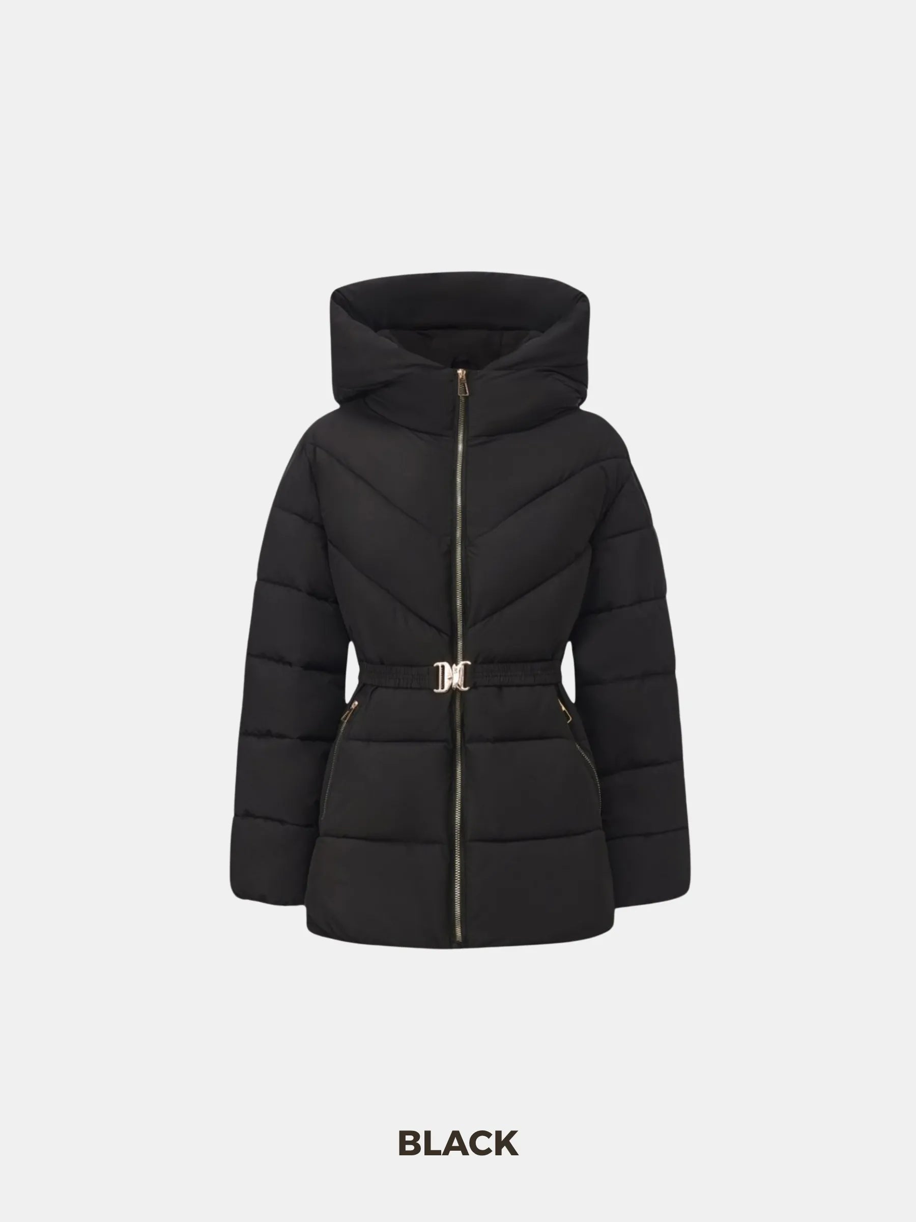 Gold-tone Belted Puffer Jacket - product image 16