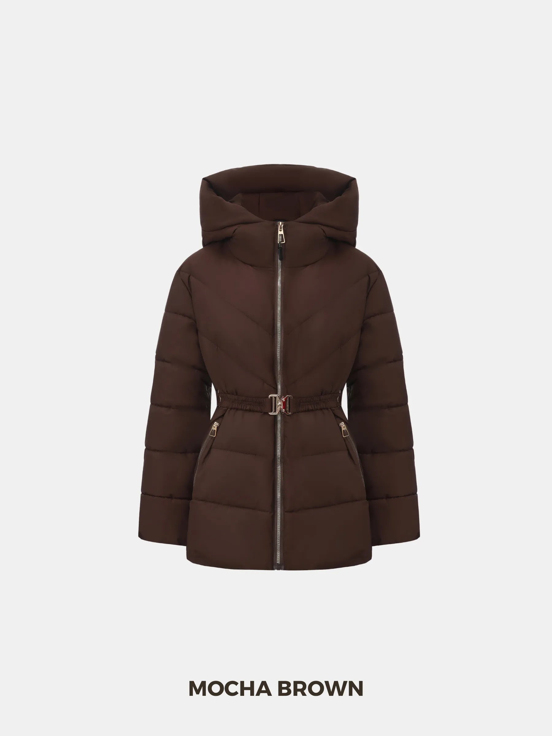 Gold-tone Belted Puffer Jacket - product image 7