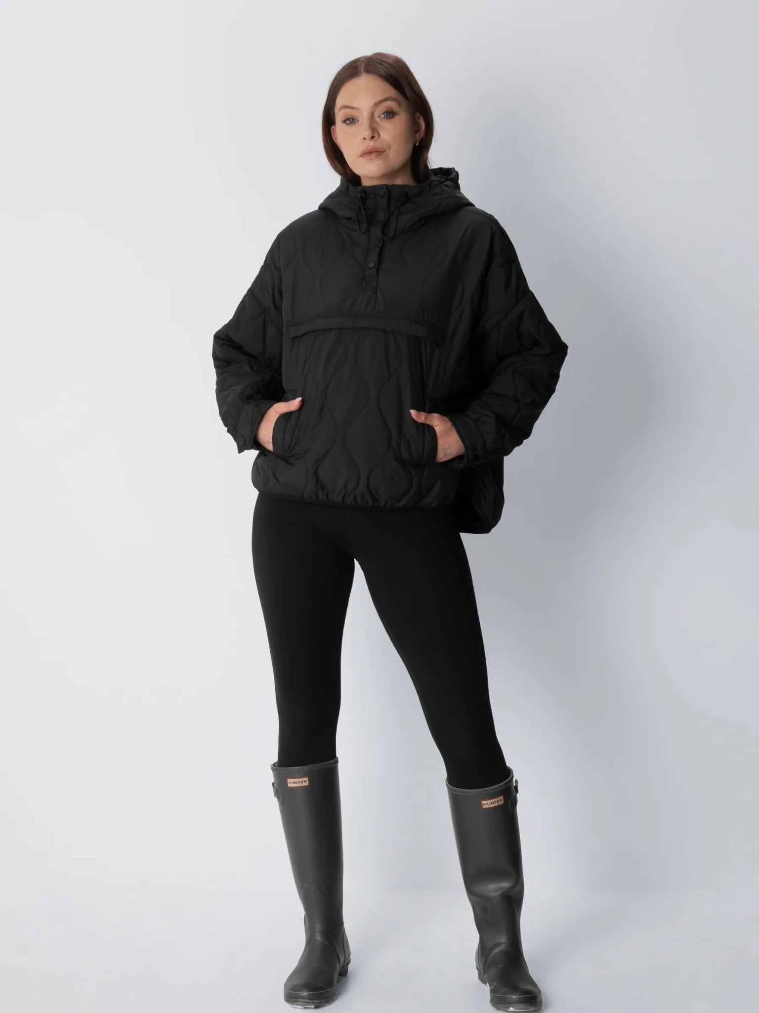 Kangaroo Pocket Packable Quilted Puffer Hoodie - product image 11