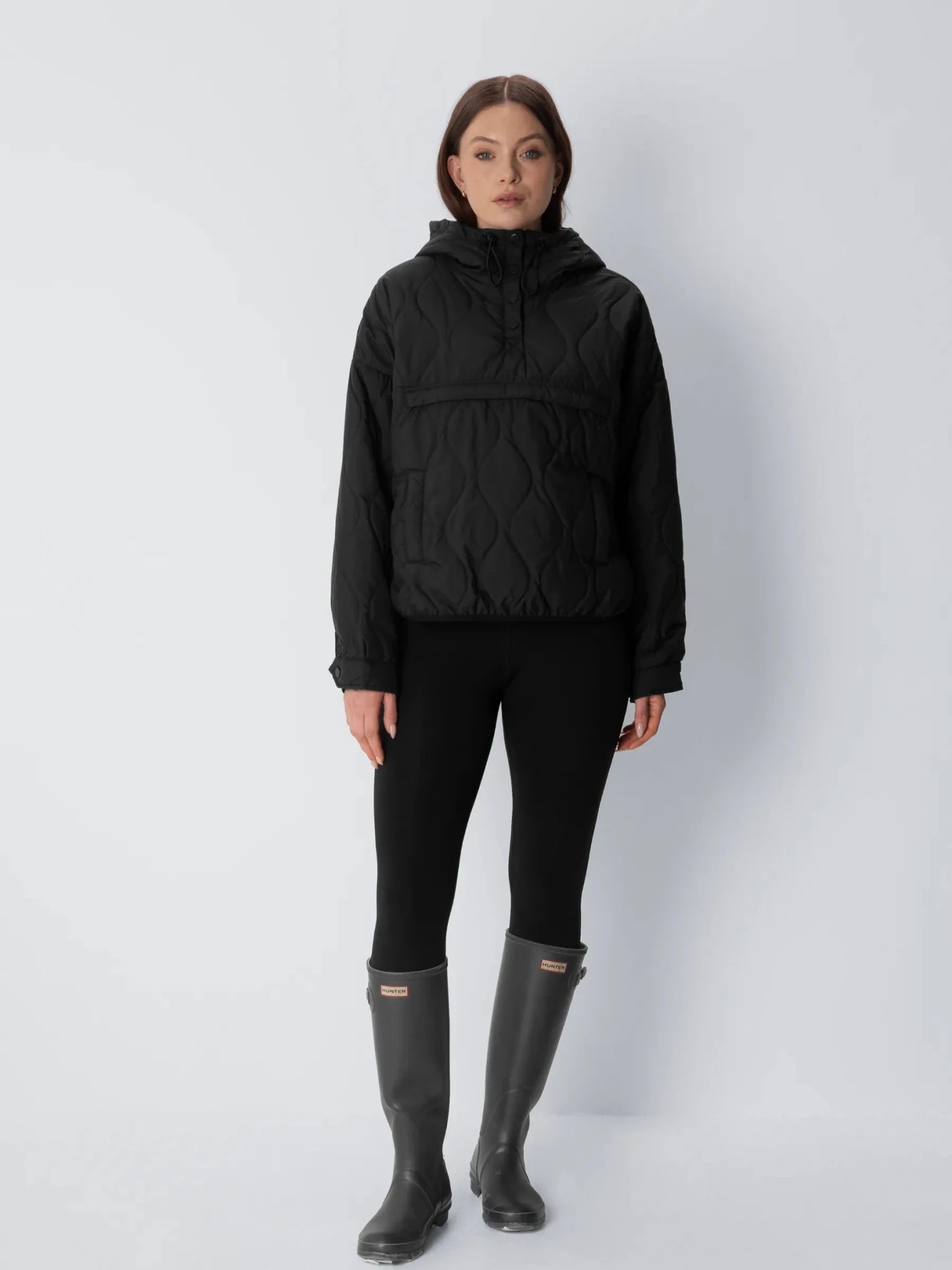 Kangaroo Pocket Packable Quilted Puffer Hoodie - product image 4