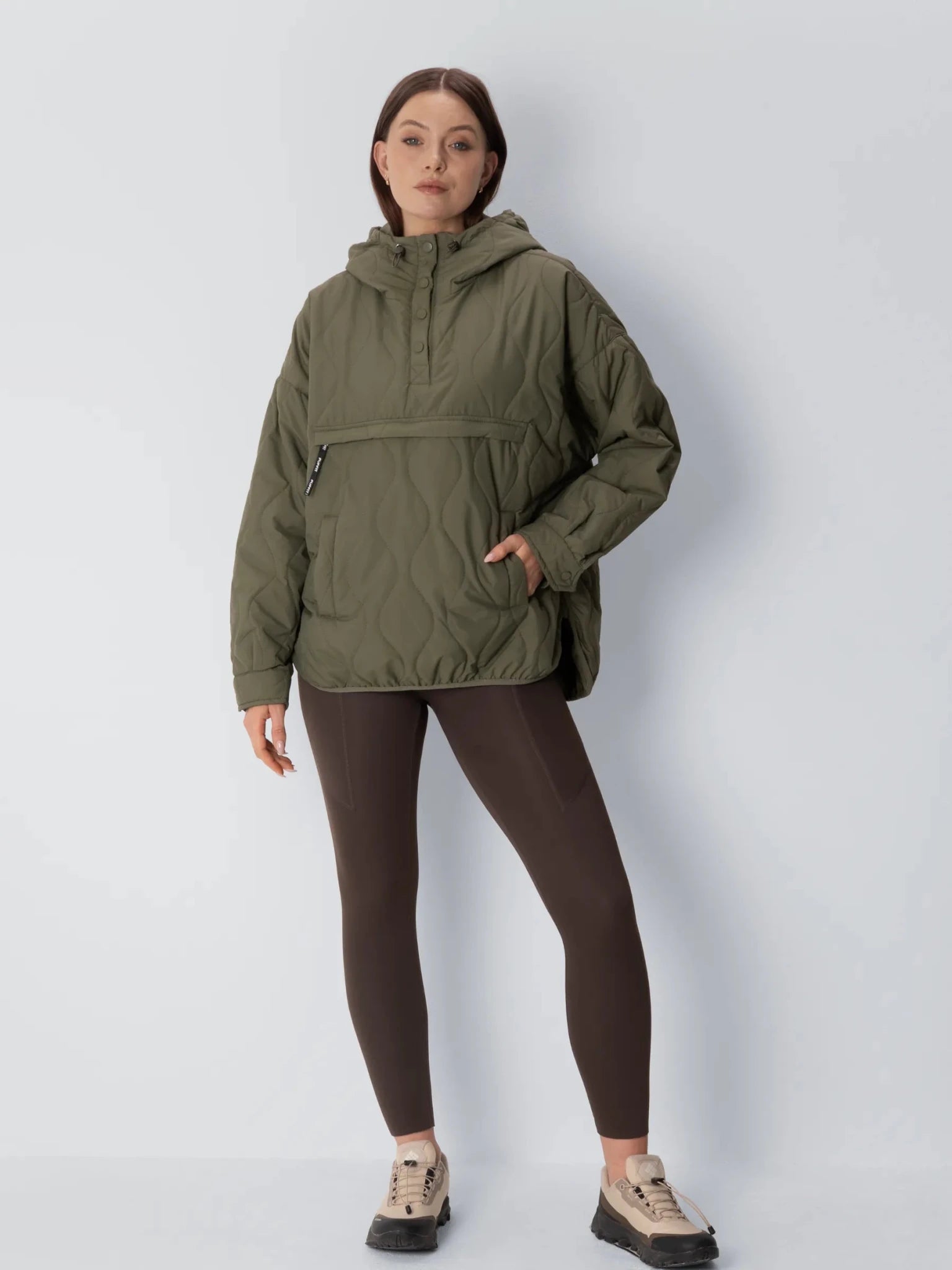 Kangaroo Pocket Packable Quilted Puffer Hoodie - product image 21
