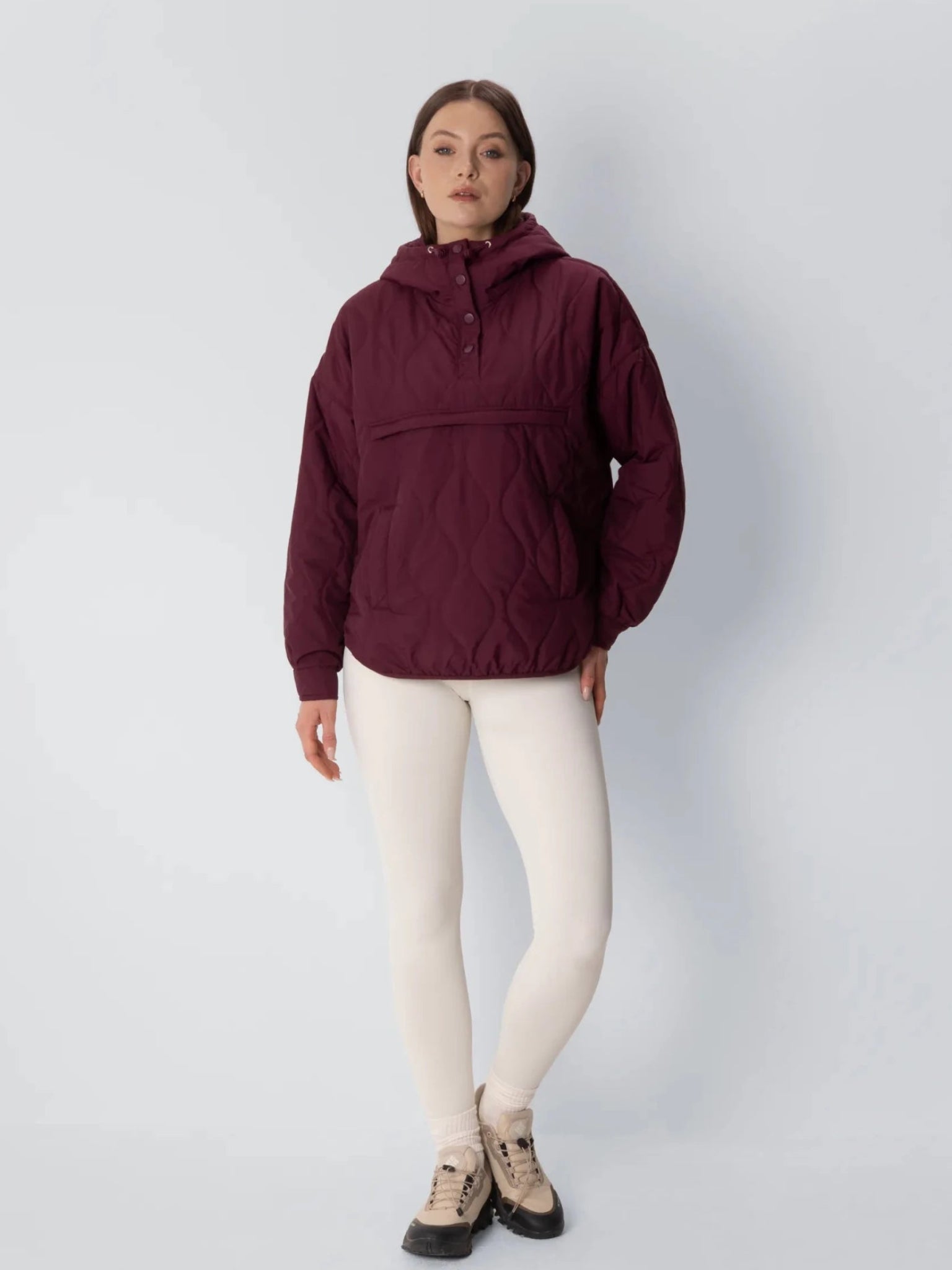 Kangaroo Pocket Packable Quilted Puffer Hoodie - product image 2