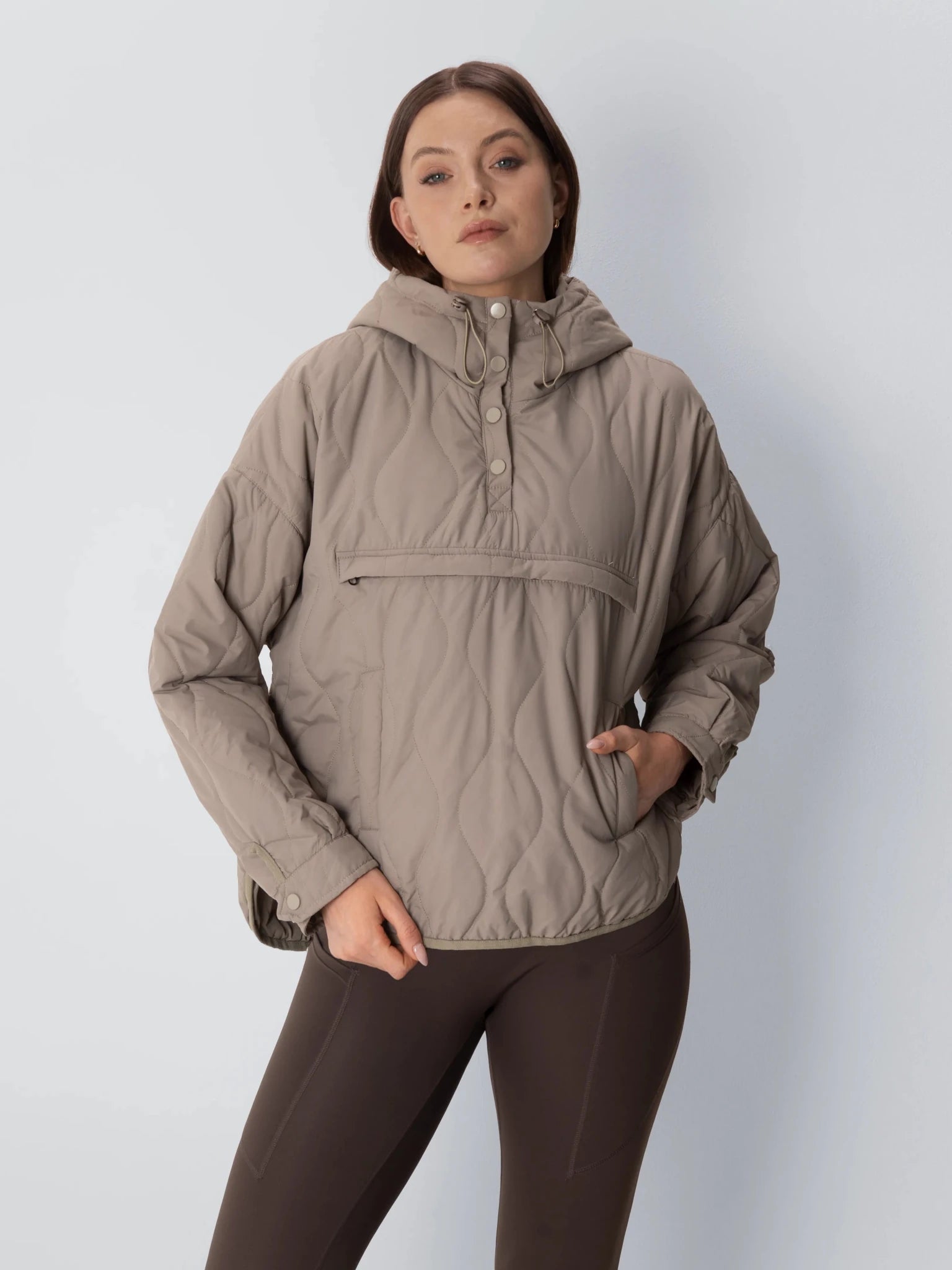Kangaroo Pocket Packable Quilted Puffer Hoodie - product image 14