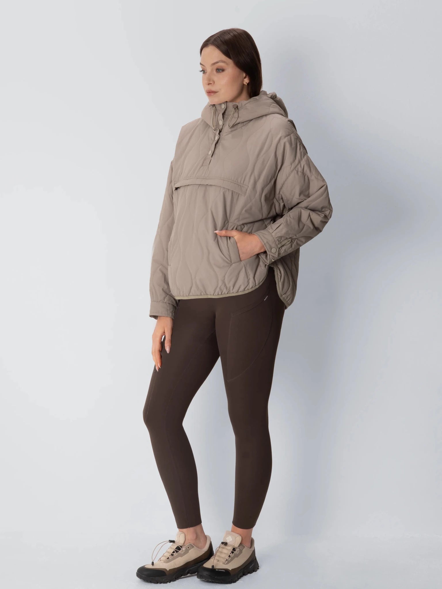 Kangaroo Pocket Packable Quilted Puffer Hoodie - product image 13