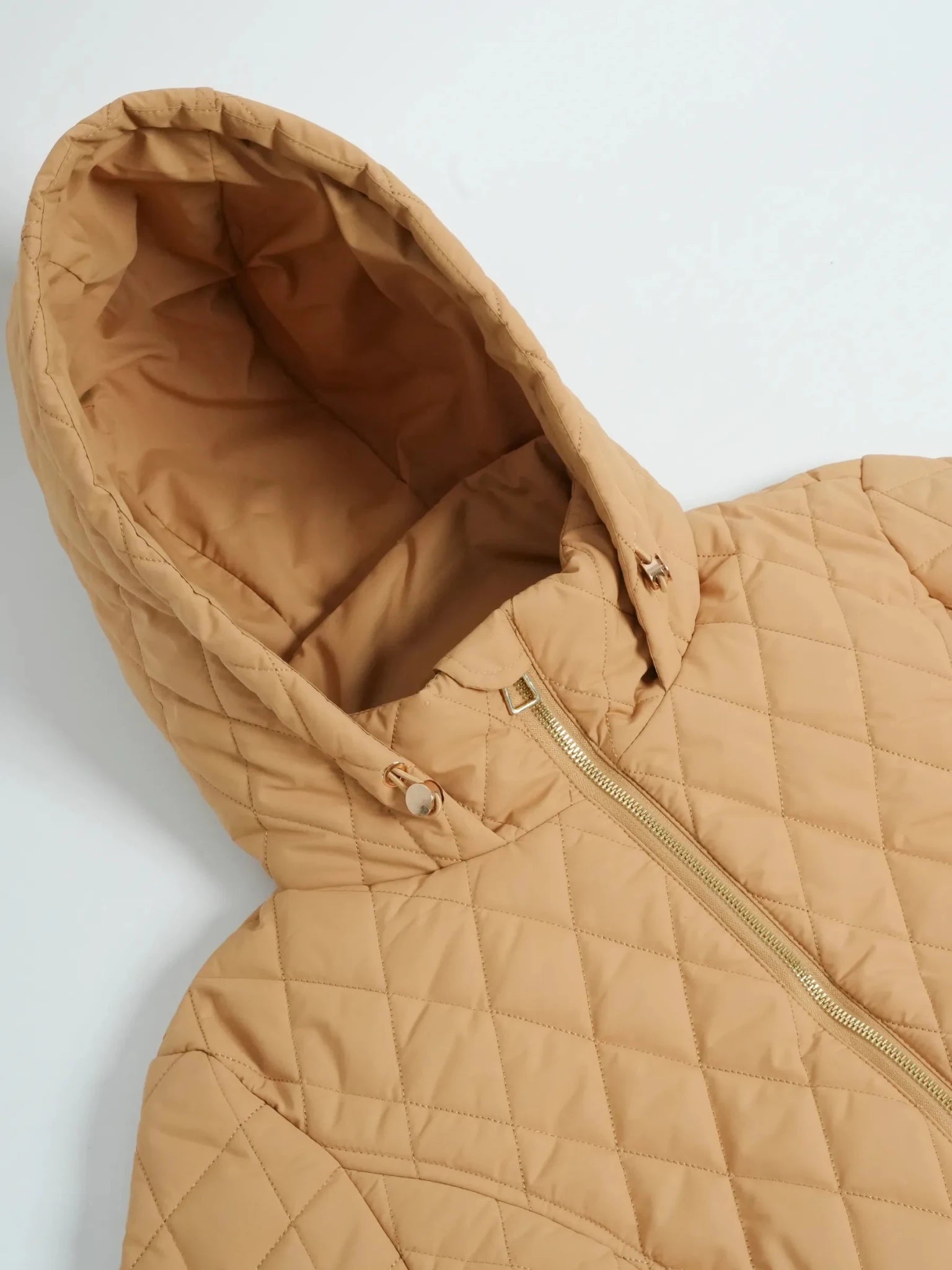 Long Dimond Quilted Belted Puffer - product image 8