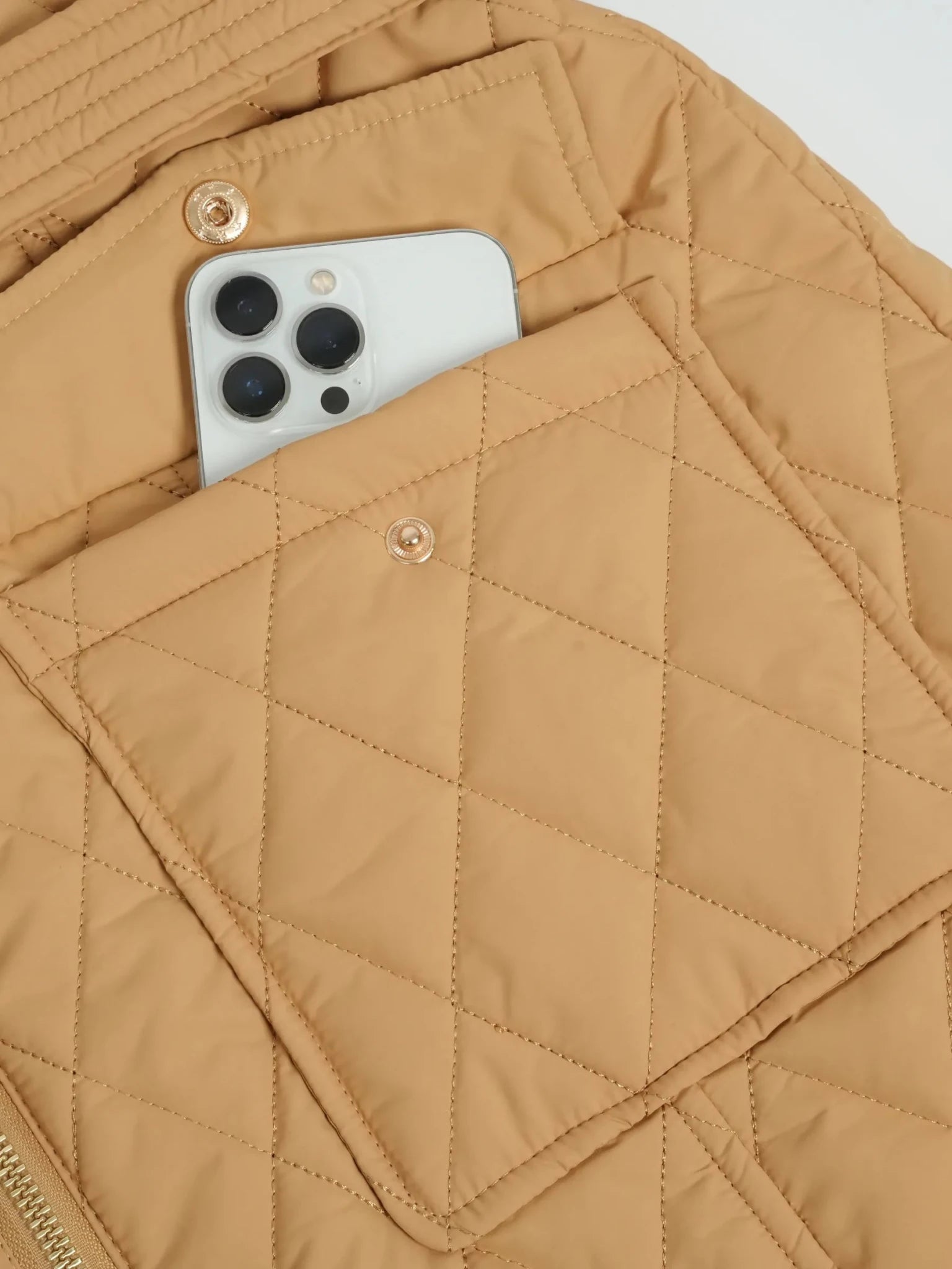 Long Dimond Quilted Belted Puffer - product image 12