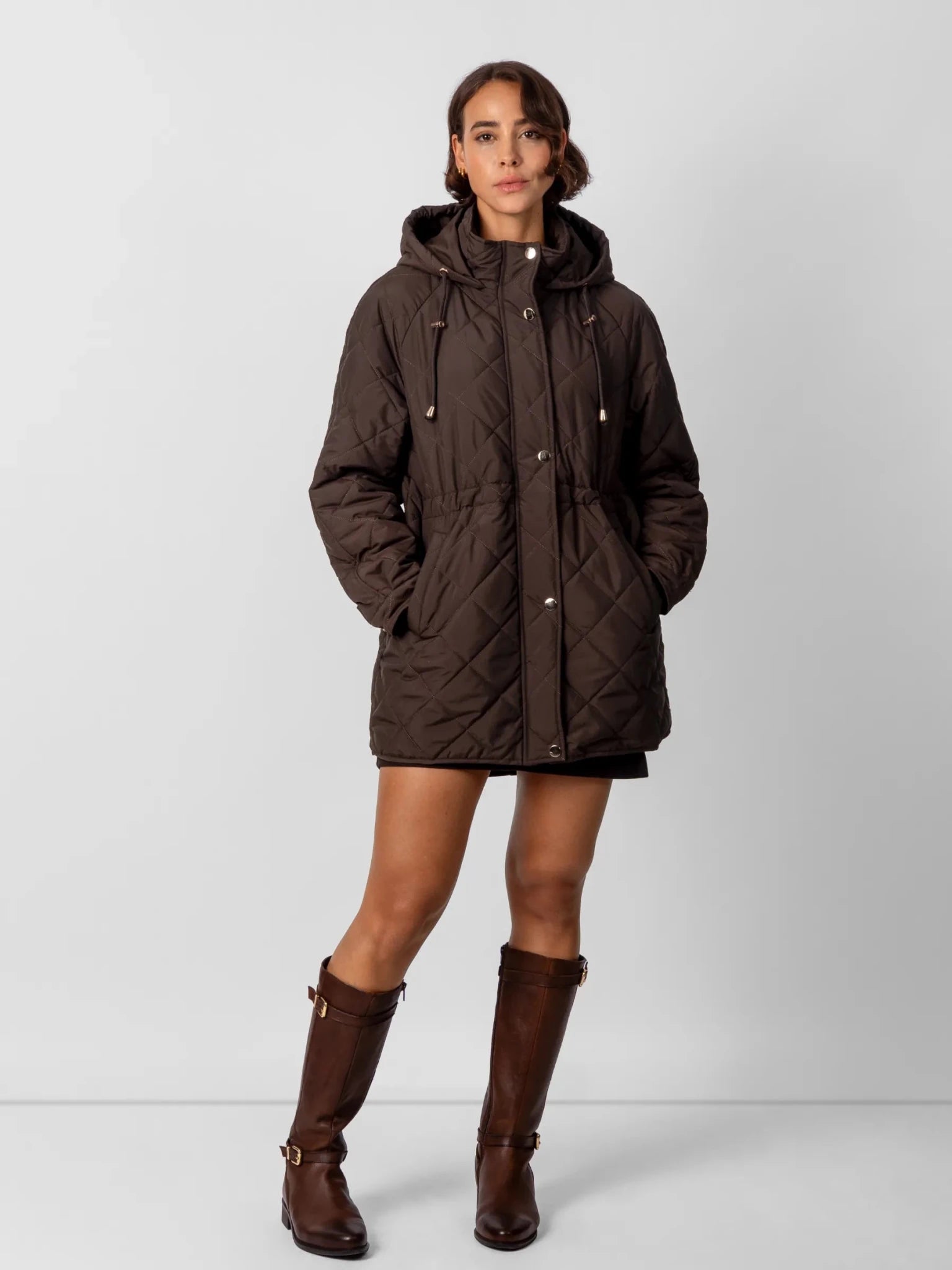 Mid Length Diamond Quilted Puffer - product image 2