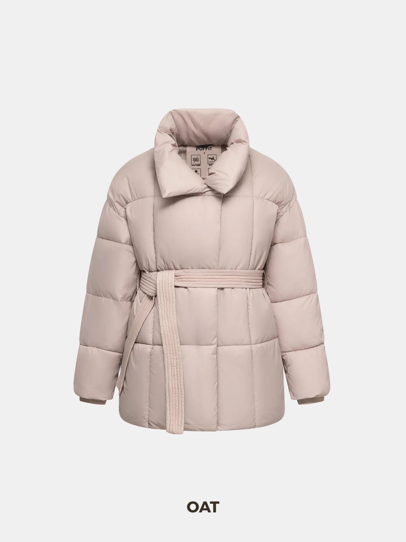 Premium Mid Length Belted Puffer Jacket Women Casual Coat - product image 7