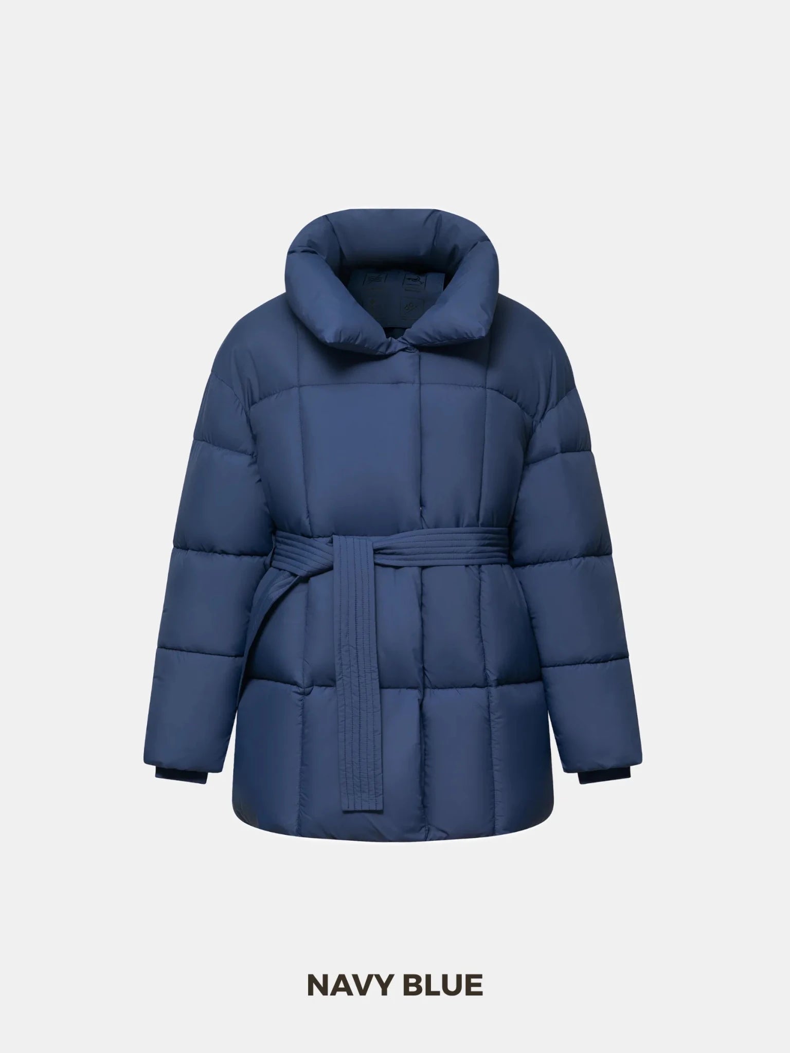 Premium Mid Length Belted Puffer Jacket Women Casual Coat - product image 10