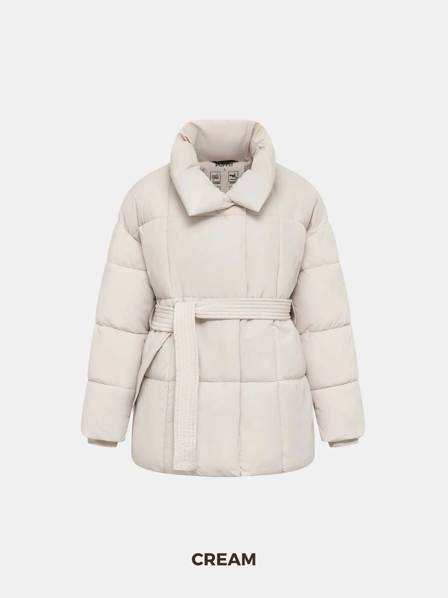 Premium Mid Length Belted Puffer Jacket Women Casual Coat - product image 6