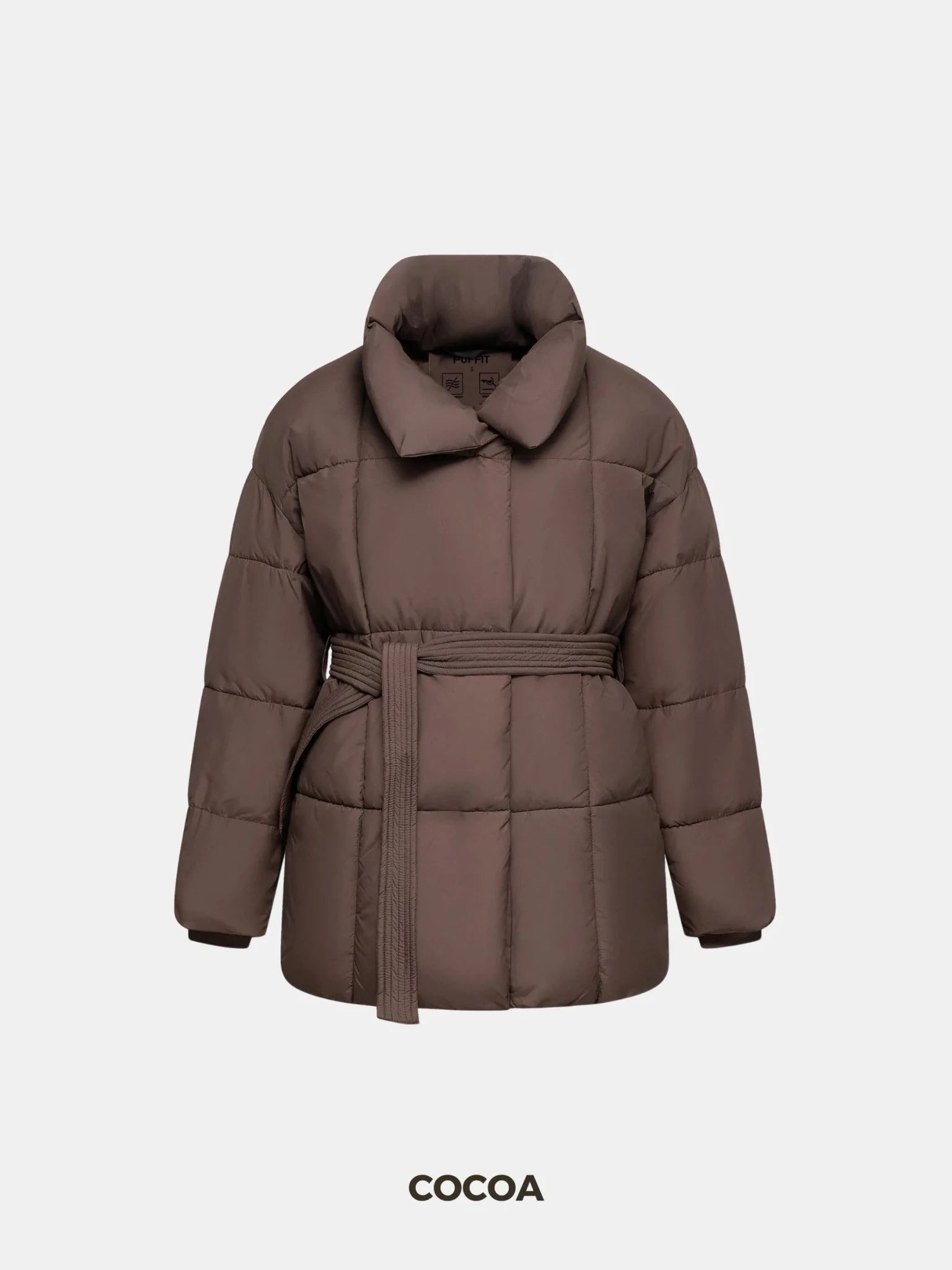 Premium Mid Length Belted Puffer Jacket Women Casual Coat - product image 9