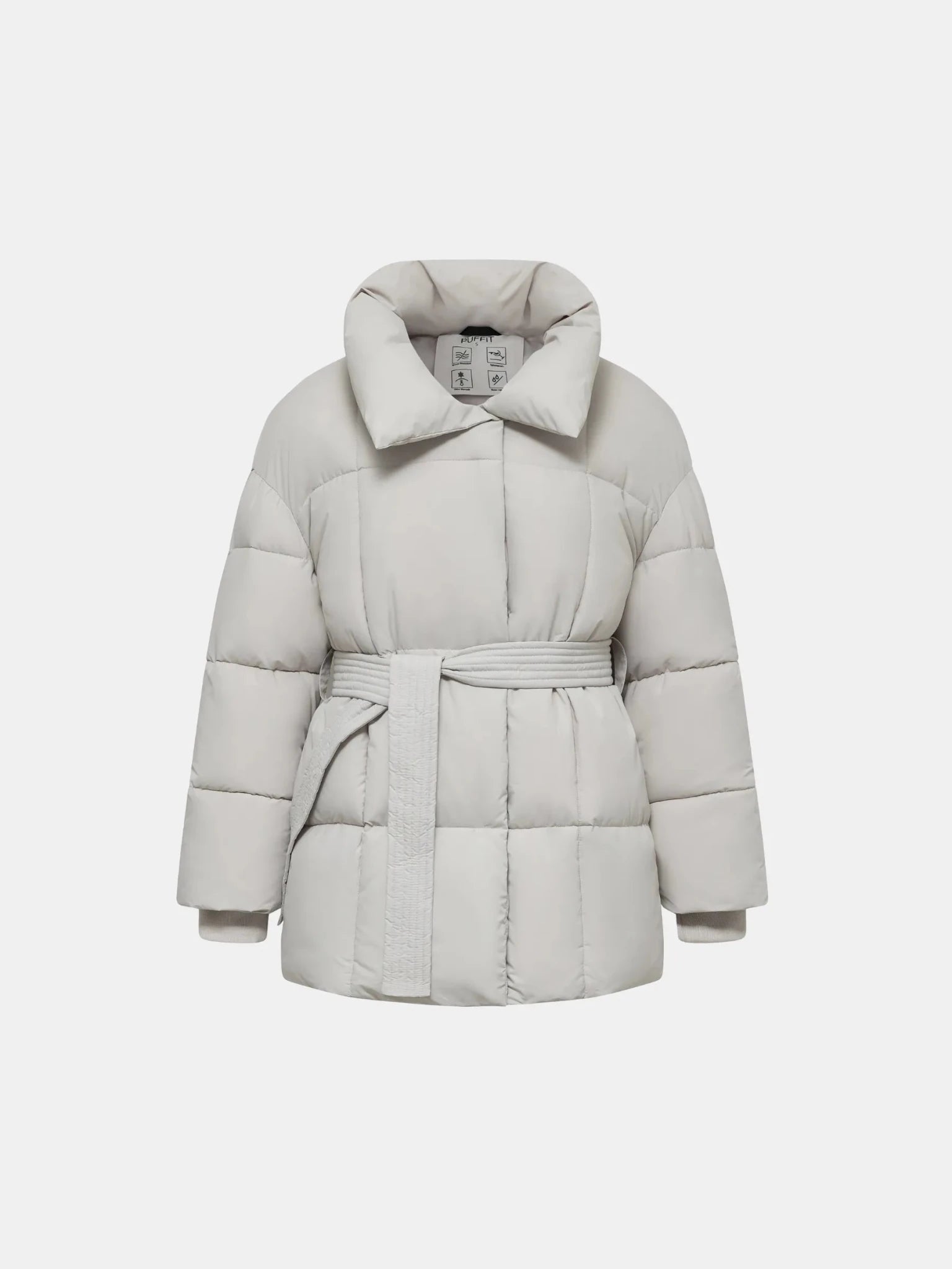 Premium Mid Length Belted Puffer Jacket Women Casual Coat - product image 1