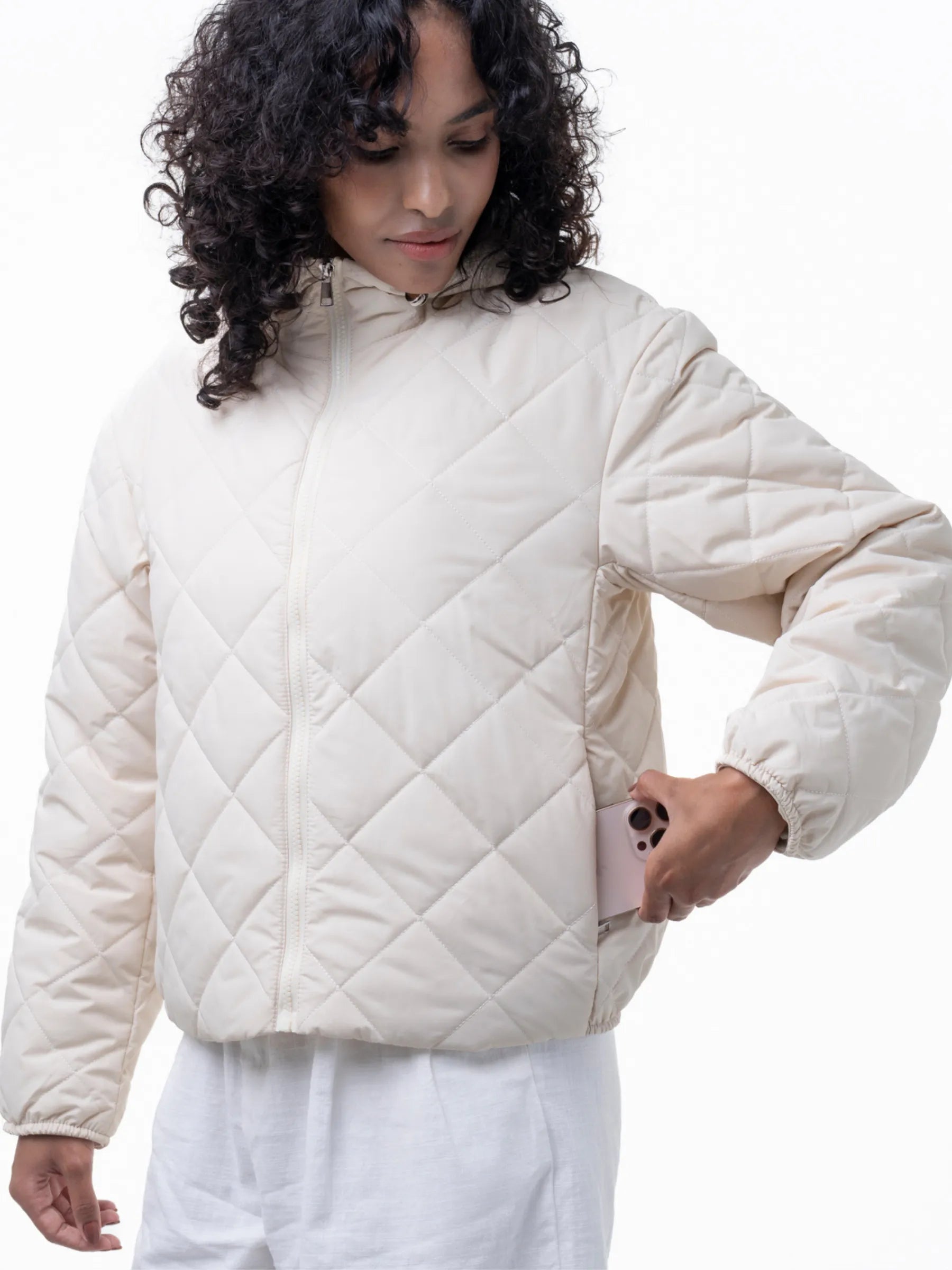 Short Diamond Quilted Jacket - product image 5