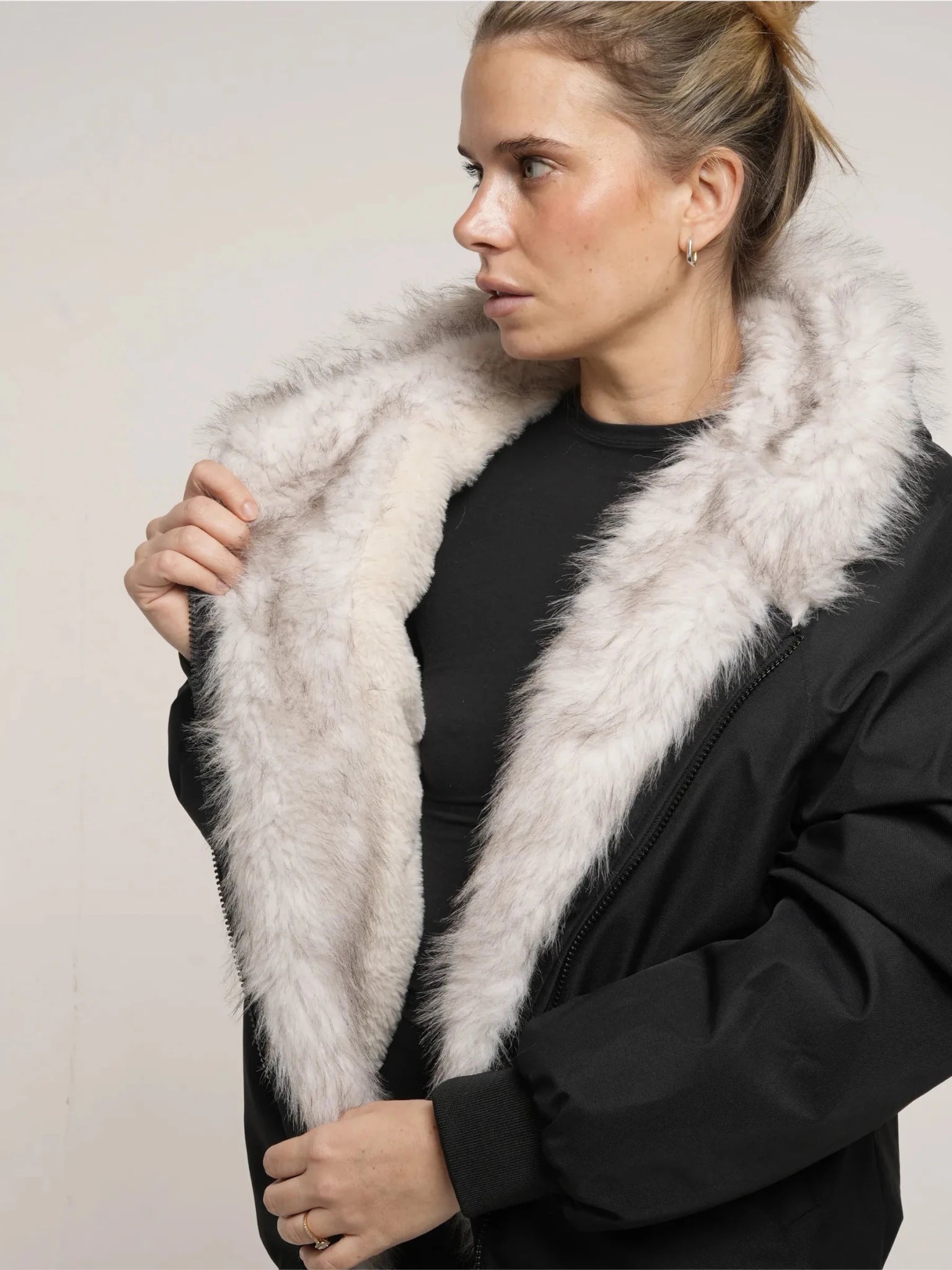 Faux Fur Lined Waterproof Bomber - product image 7