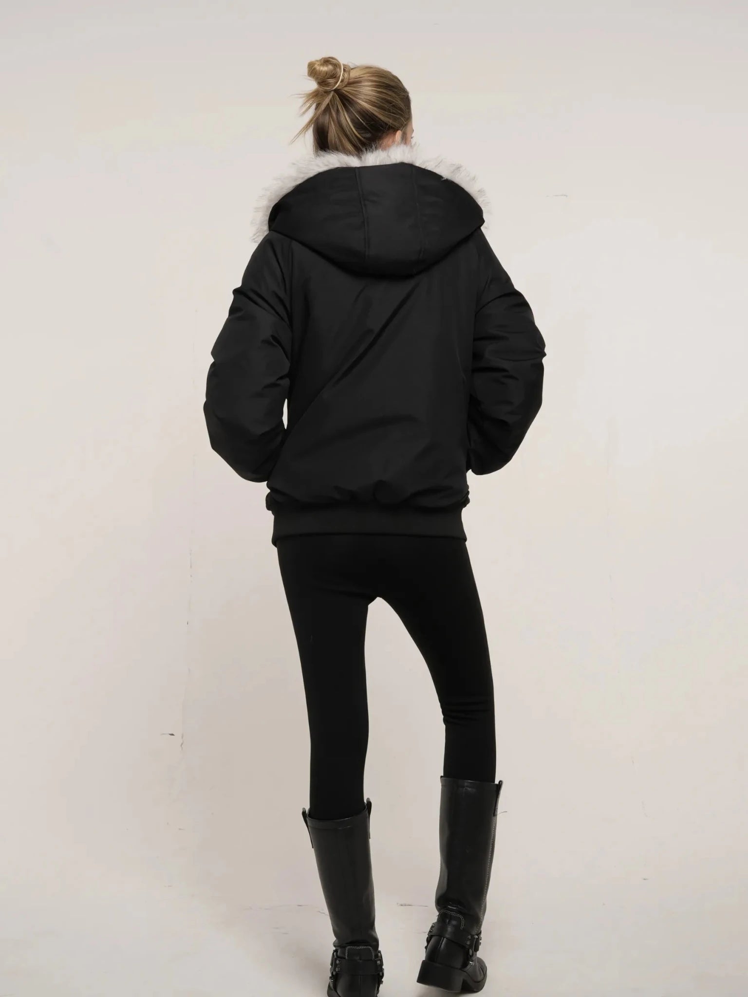 Faux Fur Lined Waterproof Bomber - product image 9