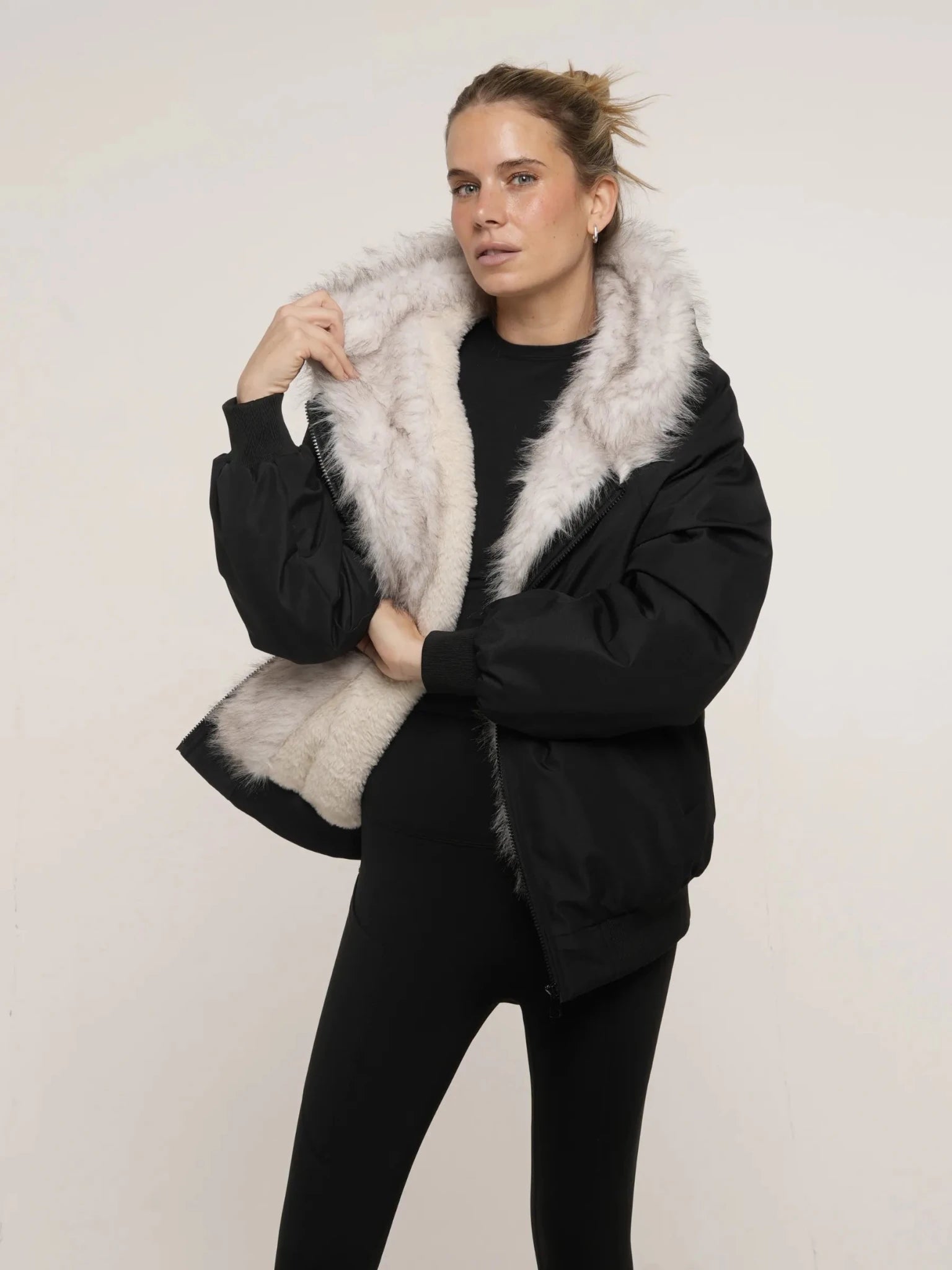 Faux Fur Lined Waterproof Bomber - product image 6