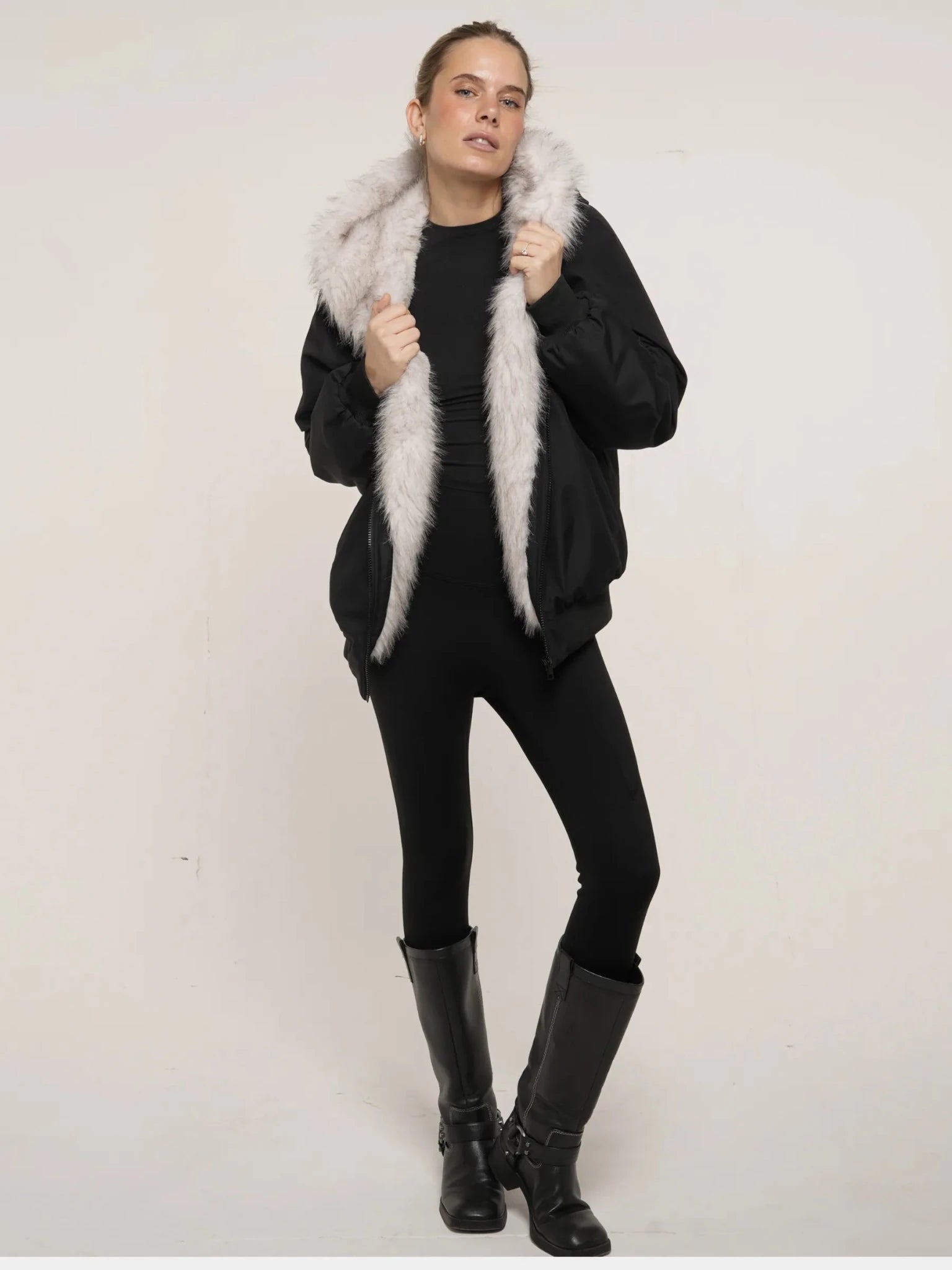 Faux Fur Lined Waterproof Bomber - product image 2