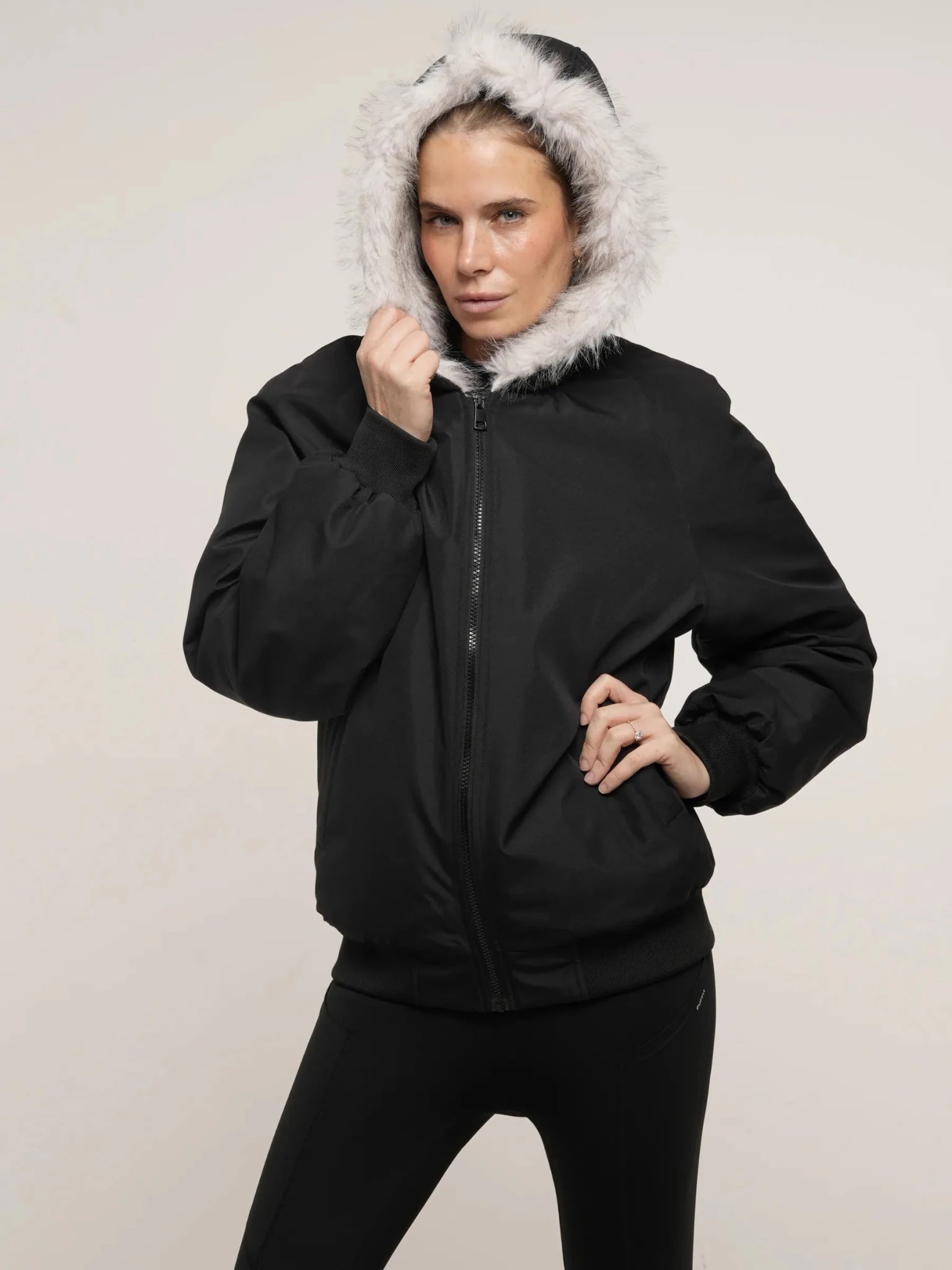 Faux Fur Lined Waterproof Bomber - product image 8