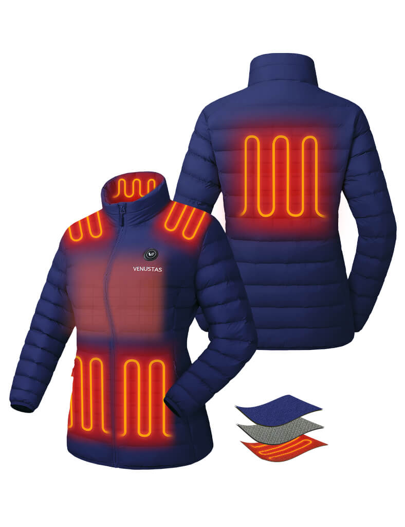 Women's Heated Lightweight Puffer Jacket 7.4V, W48 [Final Sale]