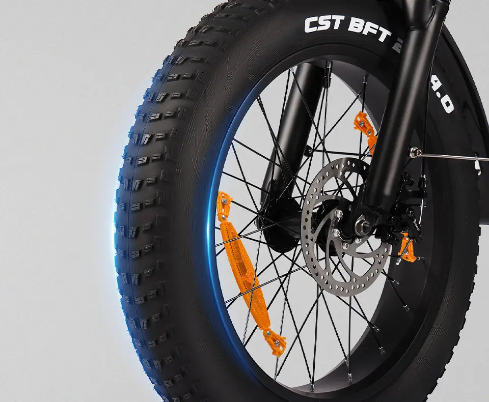 S20-1 20x4 inch fat tire detail