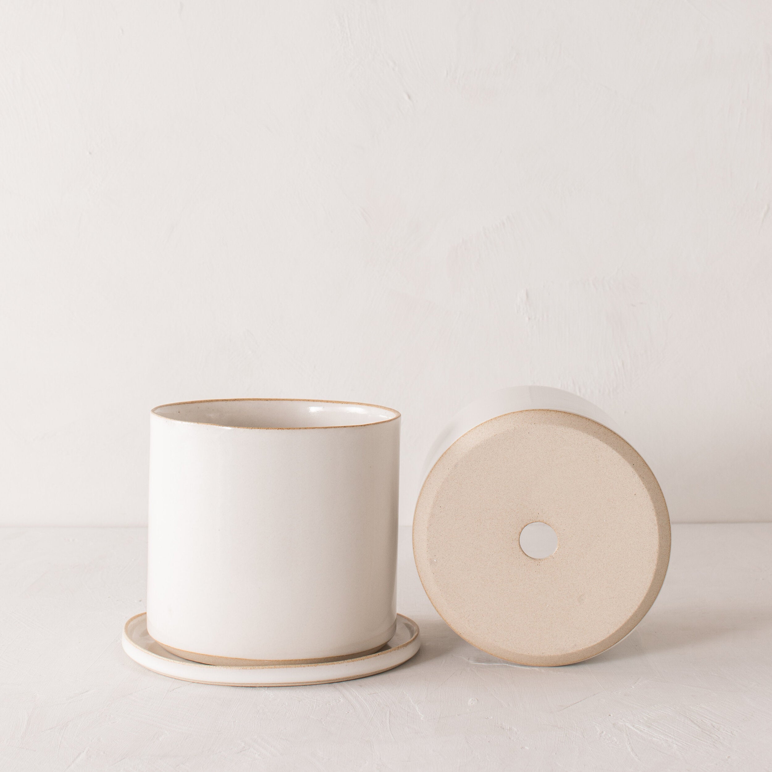 8" Minimal Planter | Stoneware image 3