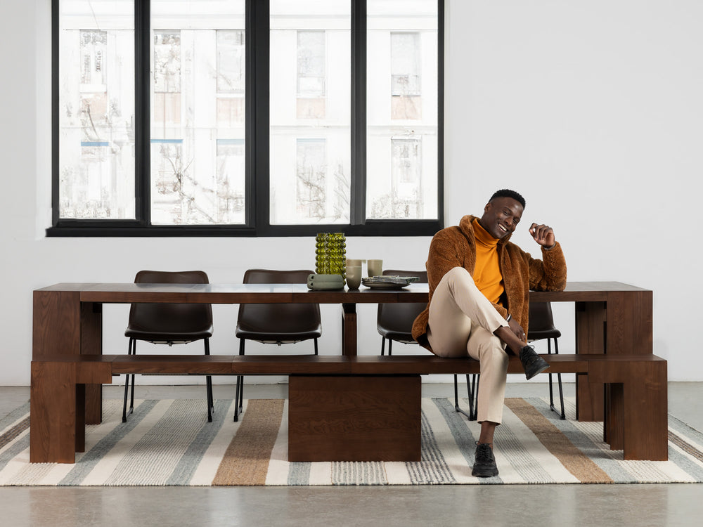 Extendable Dining Table & Bench Set | Seats 2–12