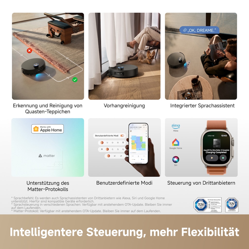 Smart control and voice assistant support