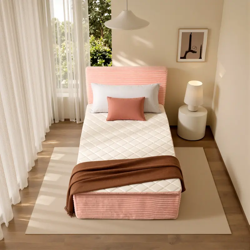 Queen Size Memory Foam Mattress with Removable Headboard, 17" Sofa Bed Full Mattress, Individually Pocketed Springs, Pressure Relief, Motion Isolation, Provides Support, CertiPUR-US Certified - No Assembly Required
