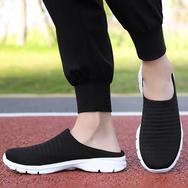 MEN'S BREATHABLE COMFORTABLE LIGHT HALF SLIPPERS