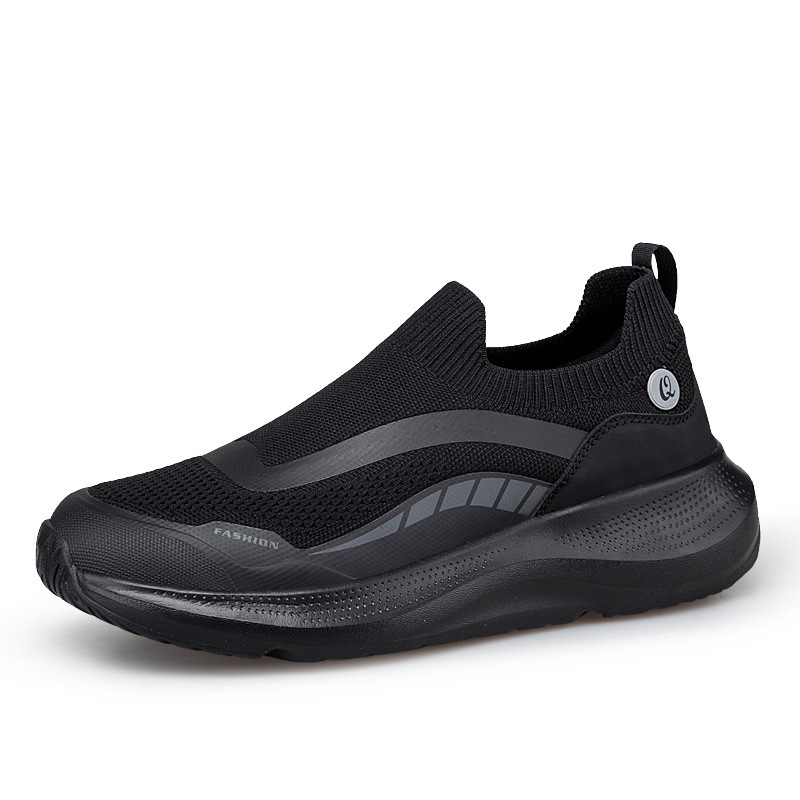 Mesh breathable thick-soled cushioned walking shoes