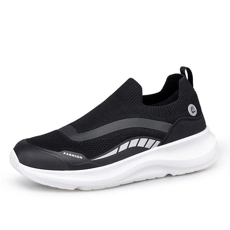 Mesh breathable thick-soled cushioned walking shoes