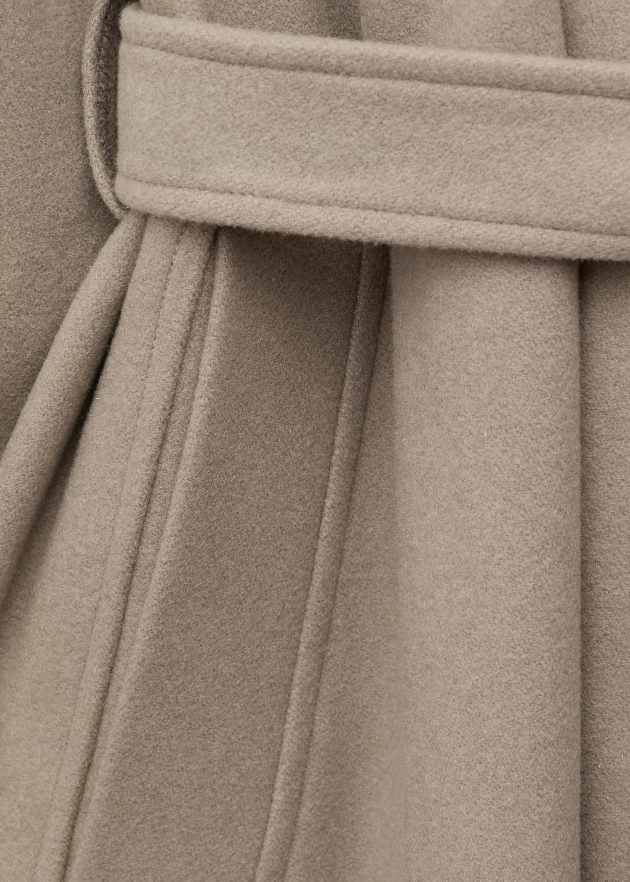 Belted Wool-Lyocell Coat