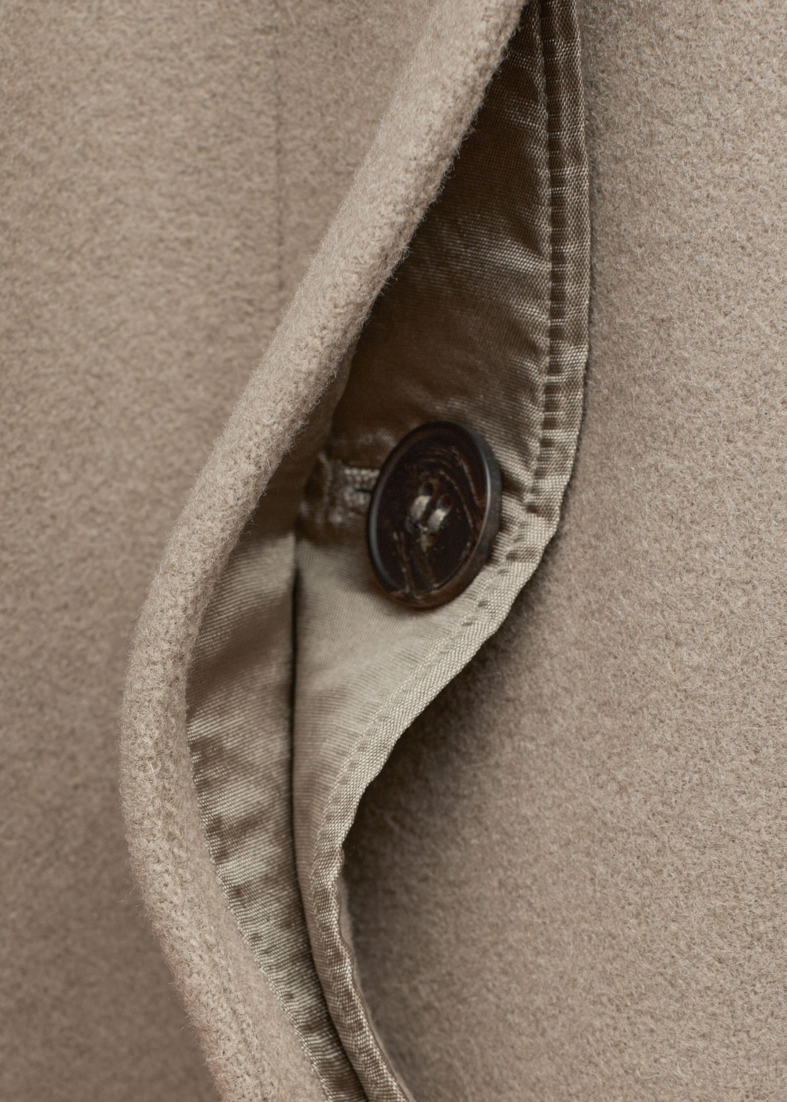 Belted Wool-Lyocell Coat