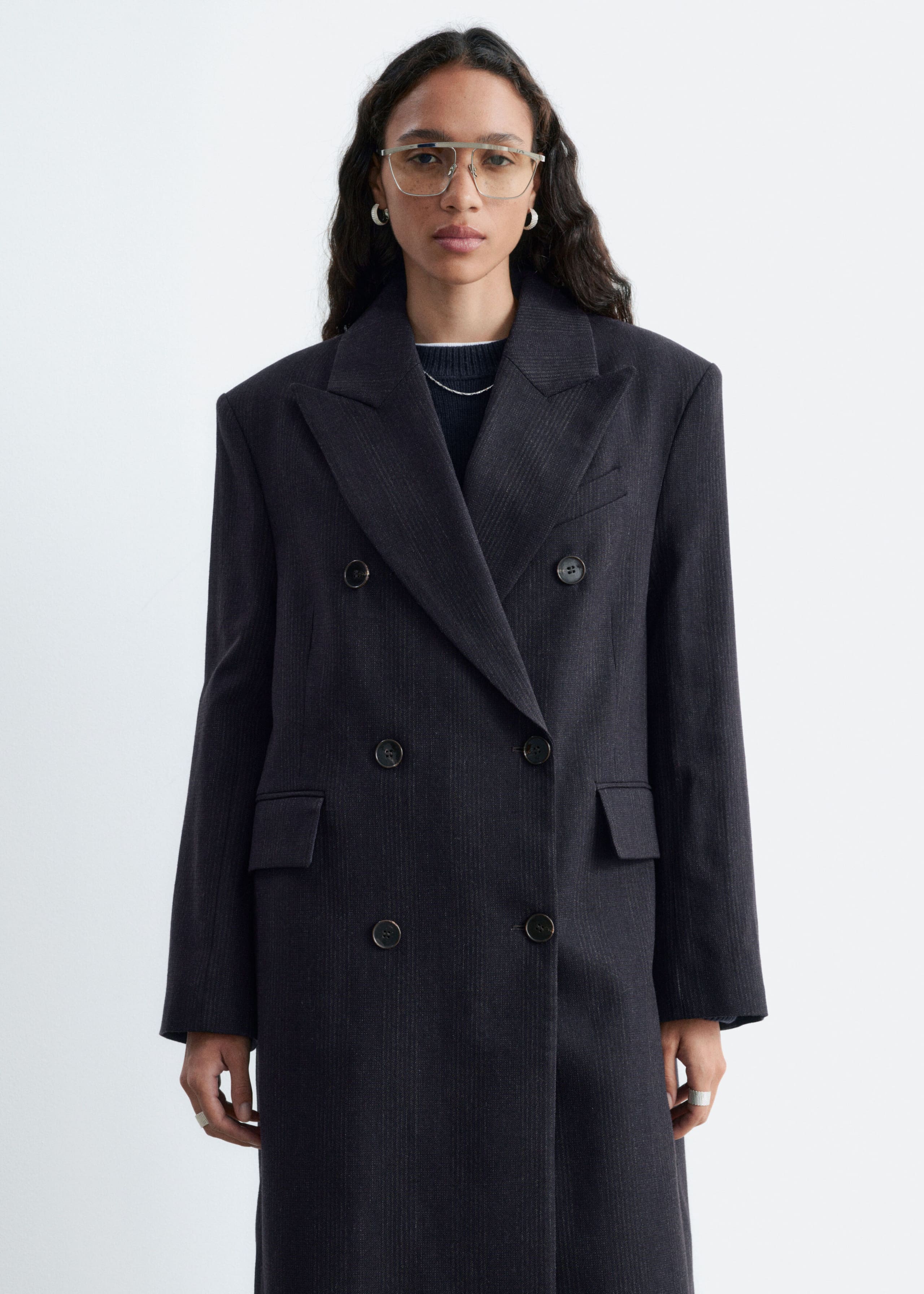 Double-Breasted Wool Coat
