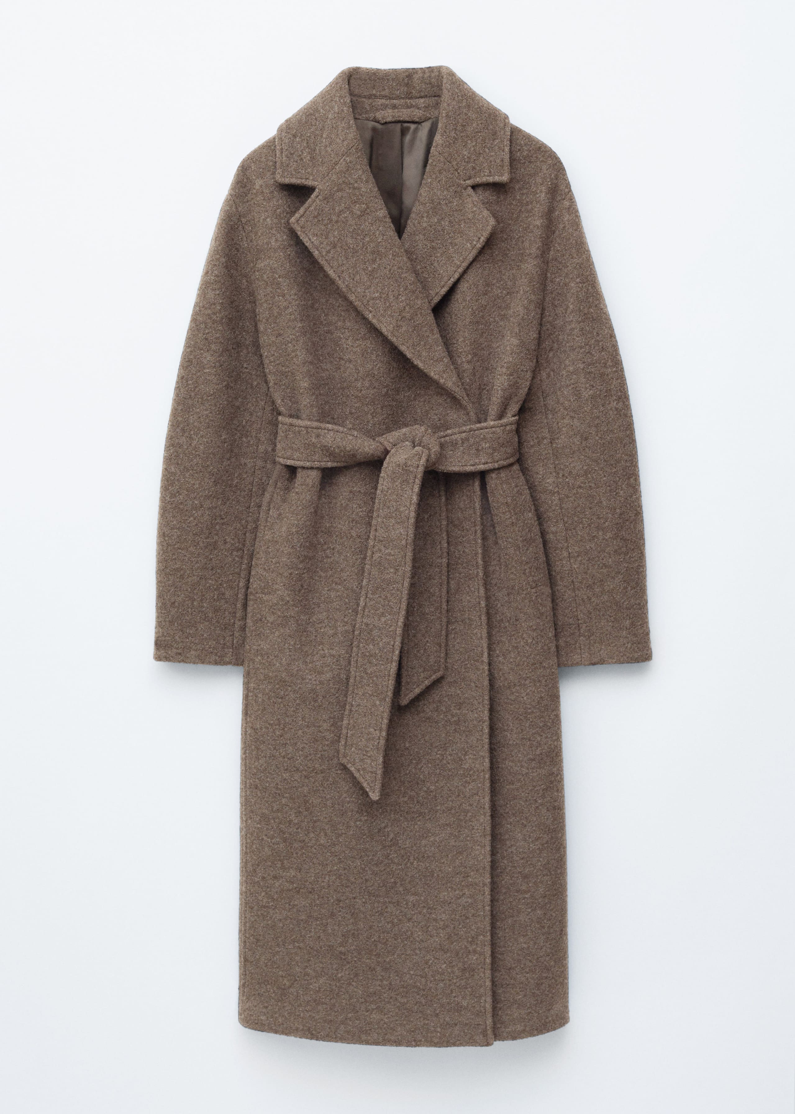 Voluminous Belted Wool Coat